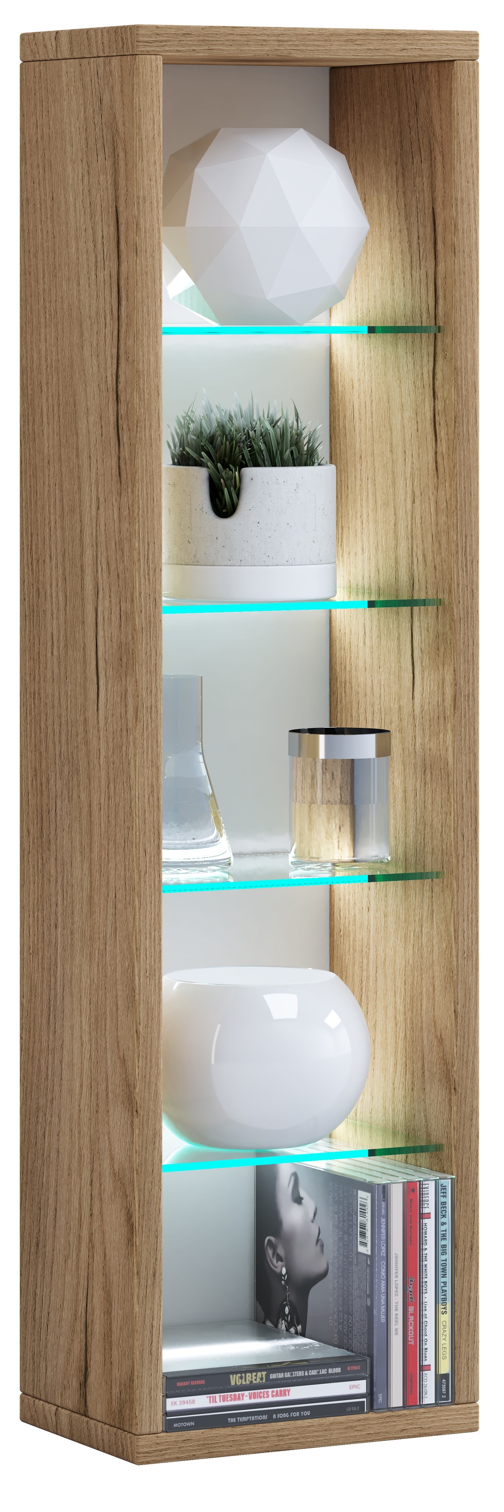 VCM Standregal "Holz CD DVD Stand Aufbewahrung Deko Regal Rasato L" 1 Stk. günstig online kaufen