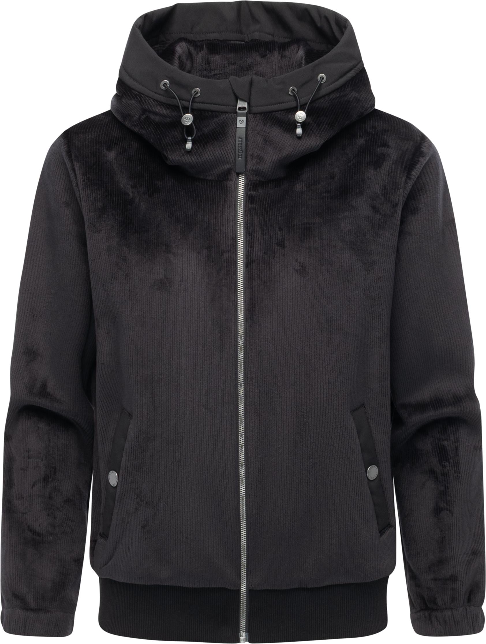 Ragwear Fleecejacke "Cousy Short Bonded" mit Kapuze Übergangsjacke mit kuscheligem Teddyfell-Innenfutter