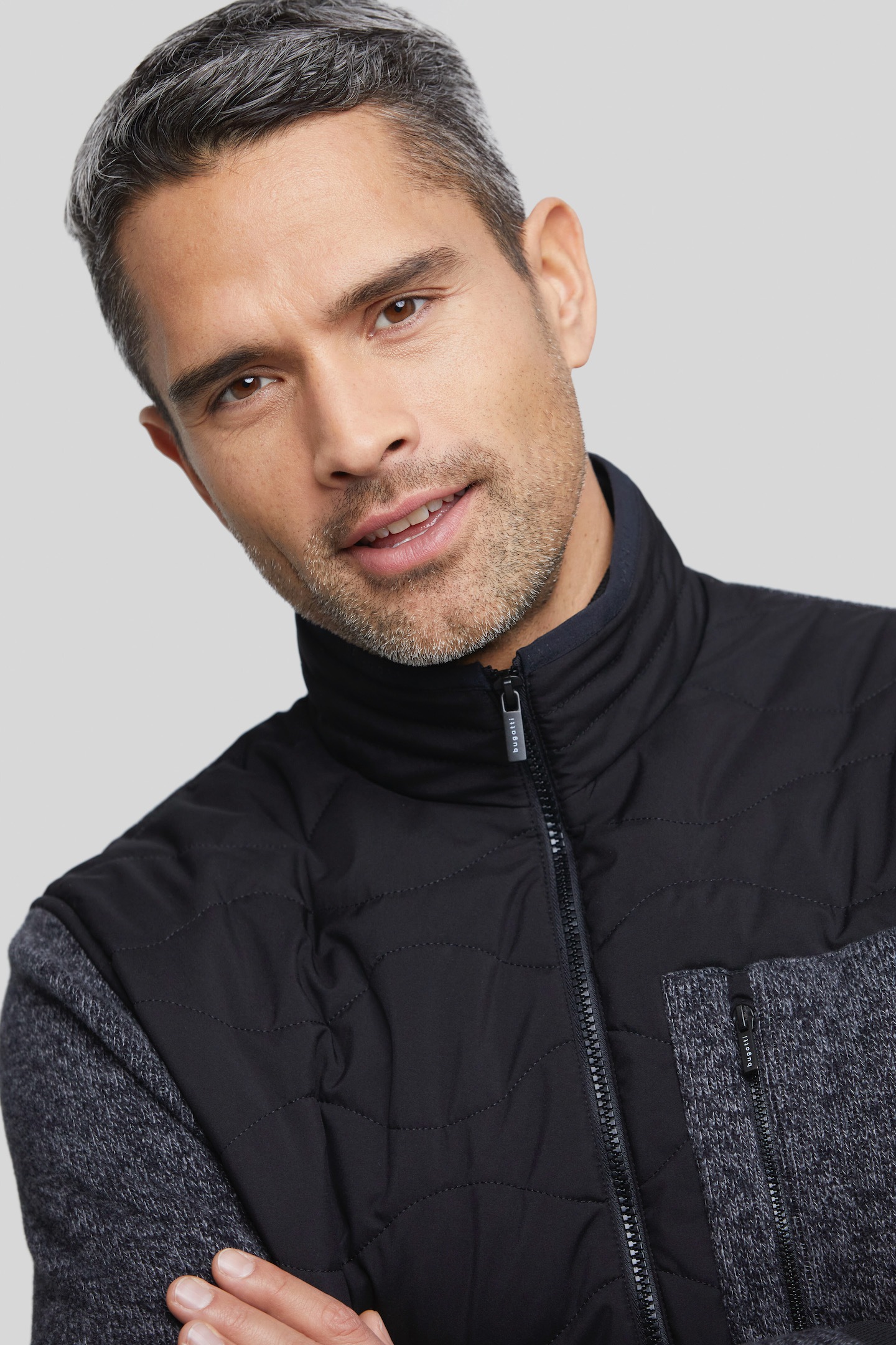 bugatti Sweatjacke, mit Brusttasche