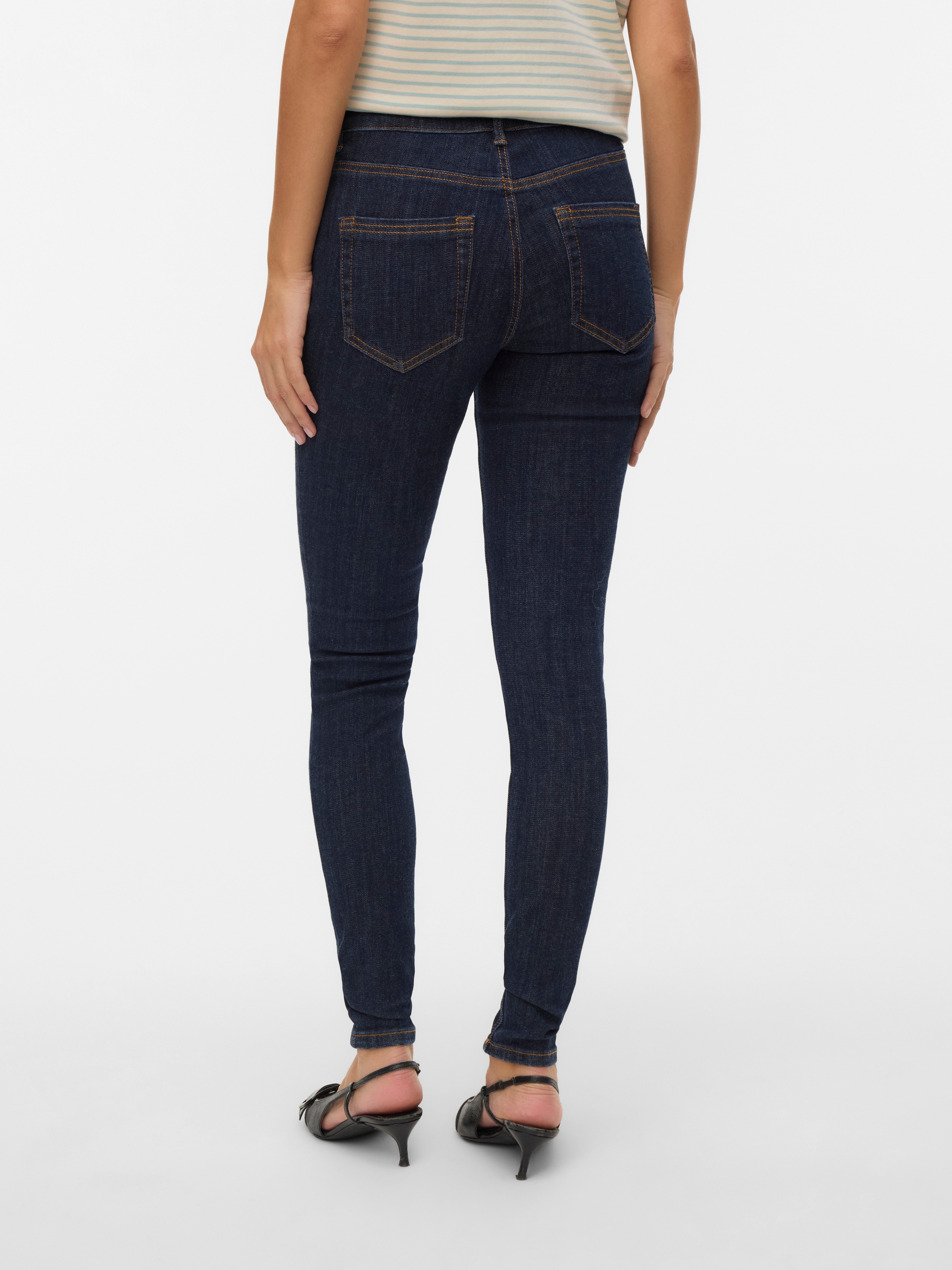 Vero Moda Skinny-fit-Jeans "VMFLASH MR SKINNY JEANS LI3190 NOOS" Baumwollmi günstig online kaufen