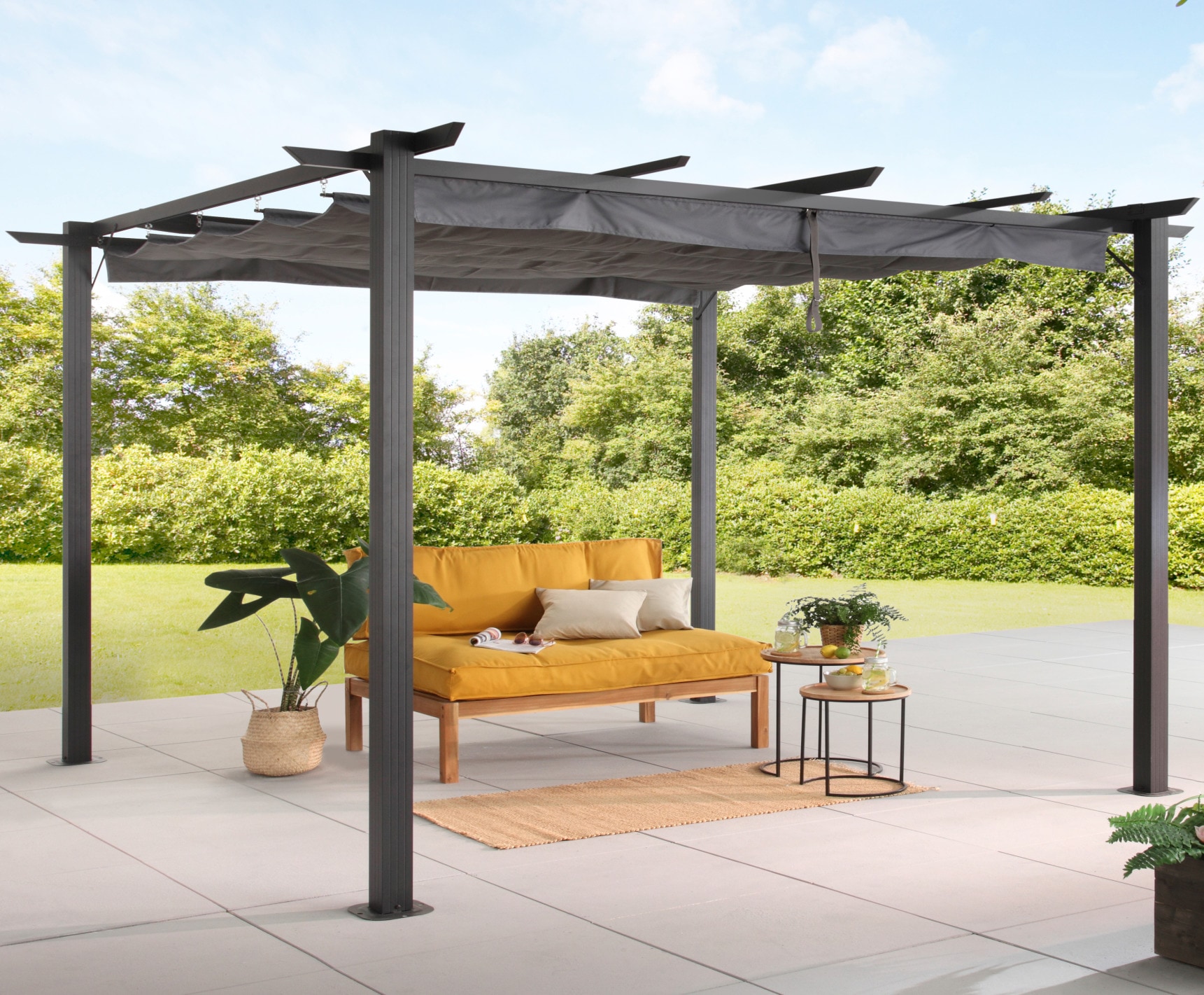 KONIFERA Pavillon-Ersatzdach "Tilos" Stoffmaß ca. 245x330cm, mit PU-Beschichtung