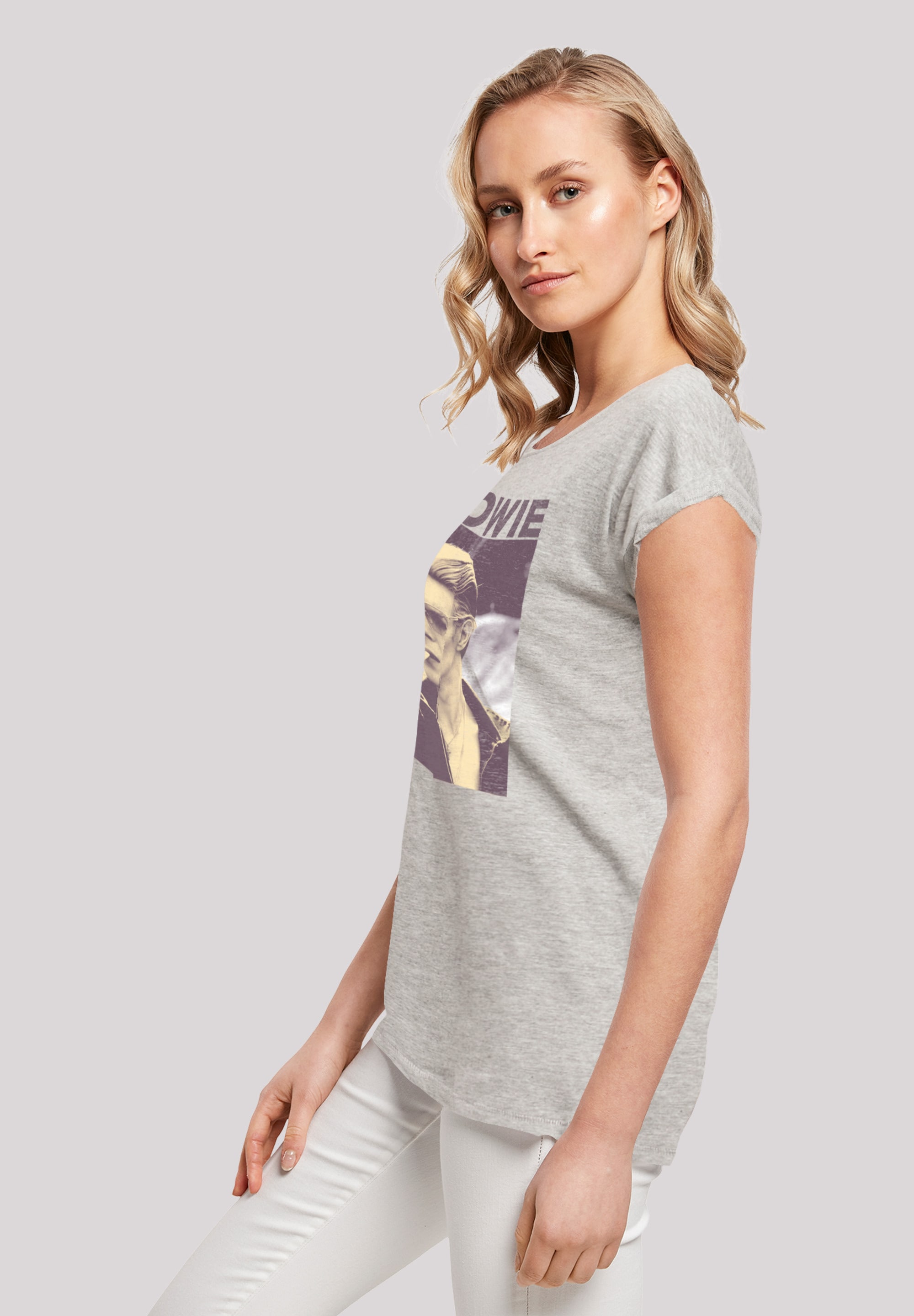 F4NT4STIC T-Shirt »David Bowie Smoking Photograph«, Print