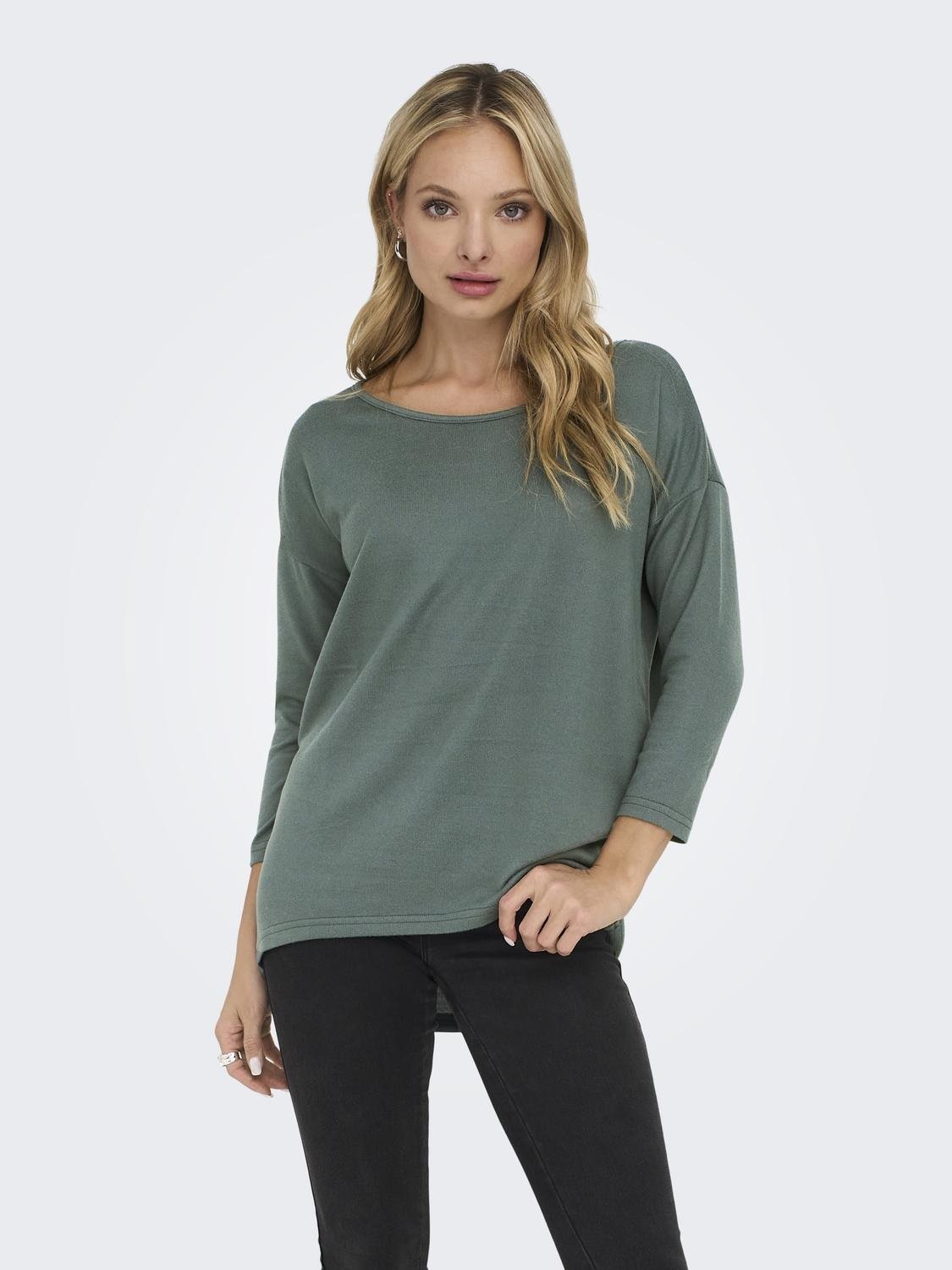 ONLY 3/4-Arm-Shirt "ONLELCOS 4/5 SOLID TOP" günstig online kaufen