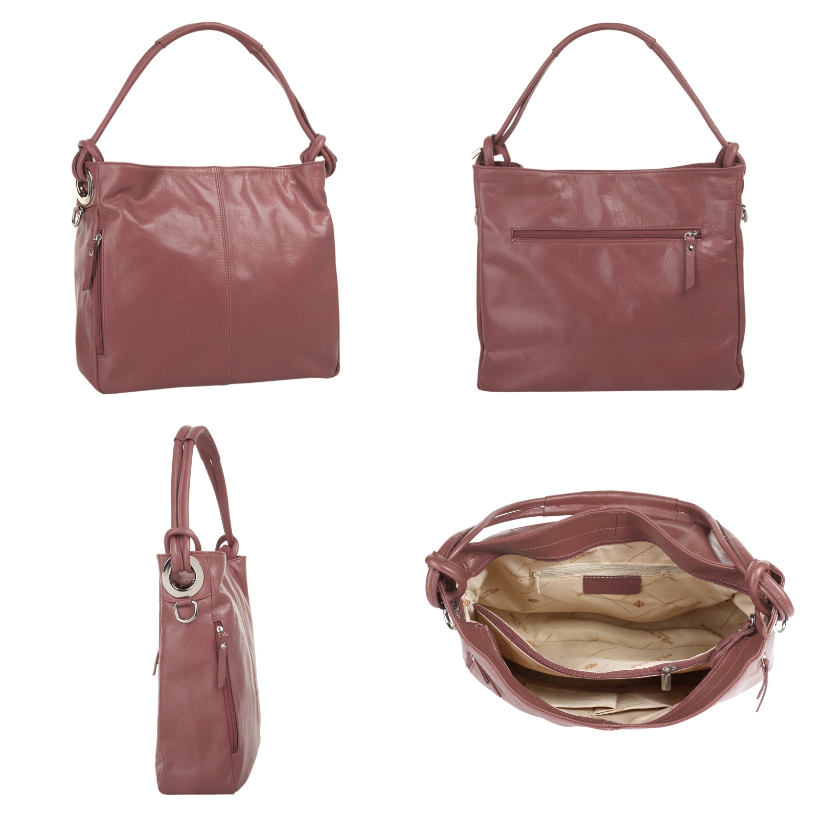 Samantha Look Shopper, echt Leder, Made in Italy