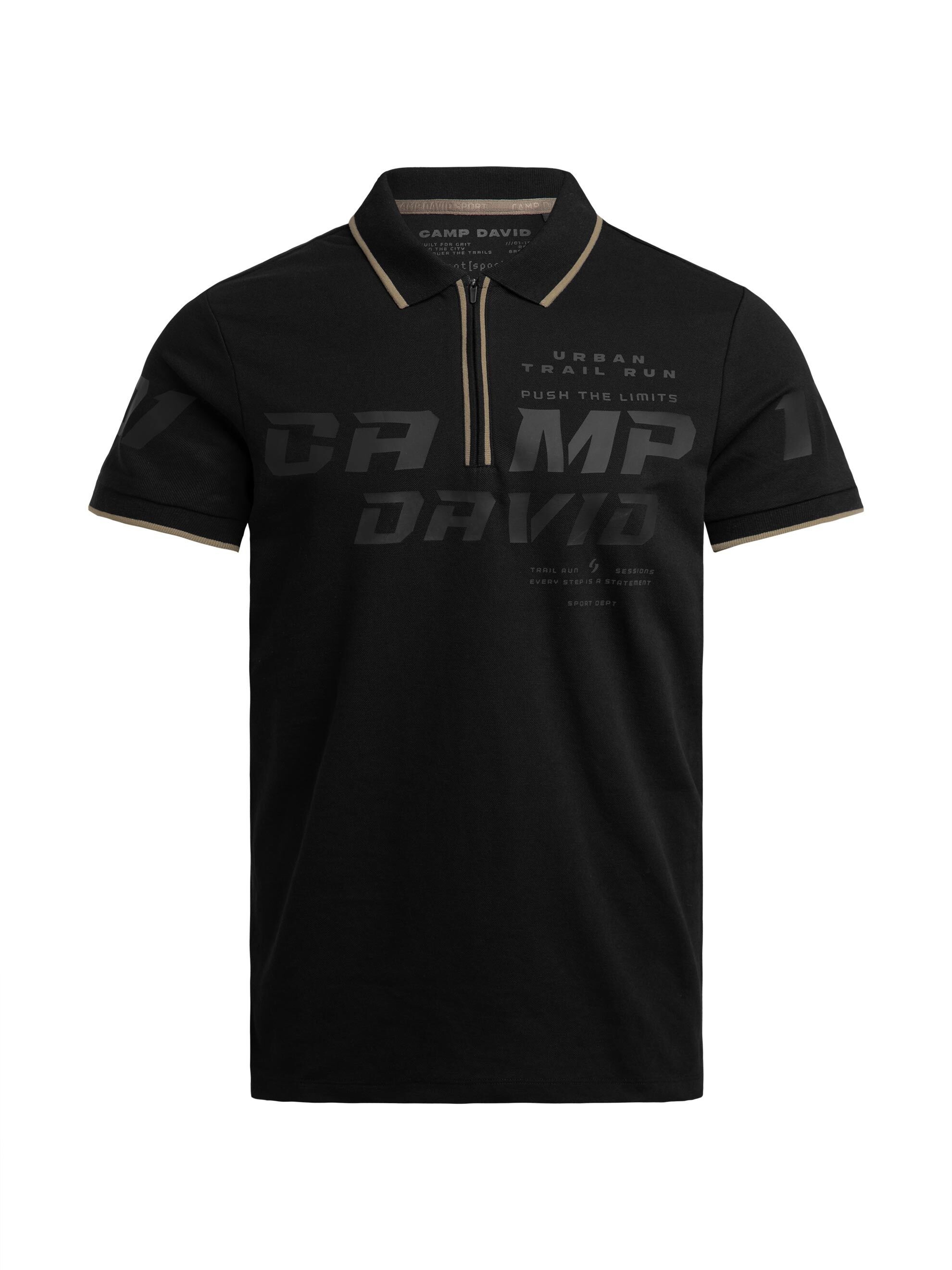 CAMP DAVID Poloshirt mit Seitenschlitze
