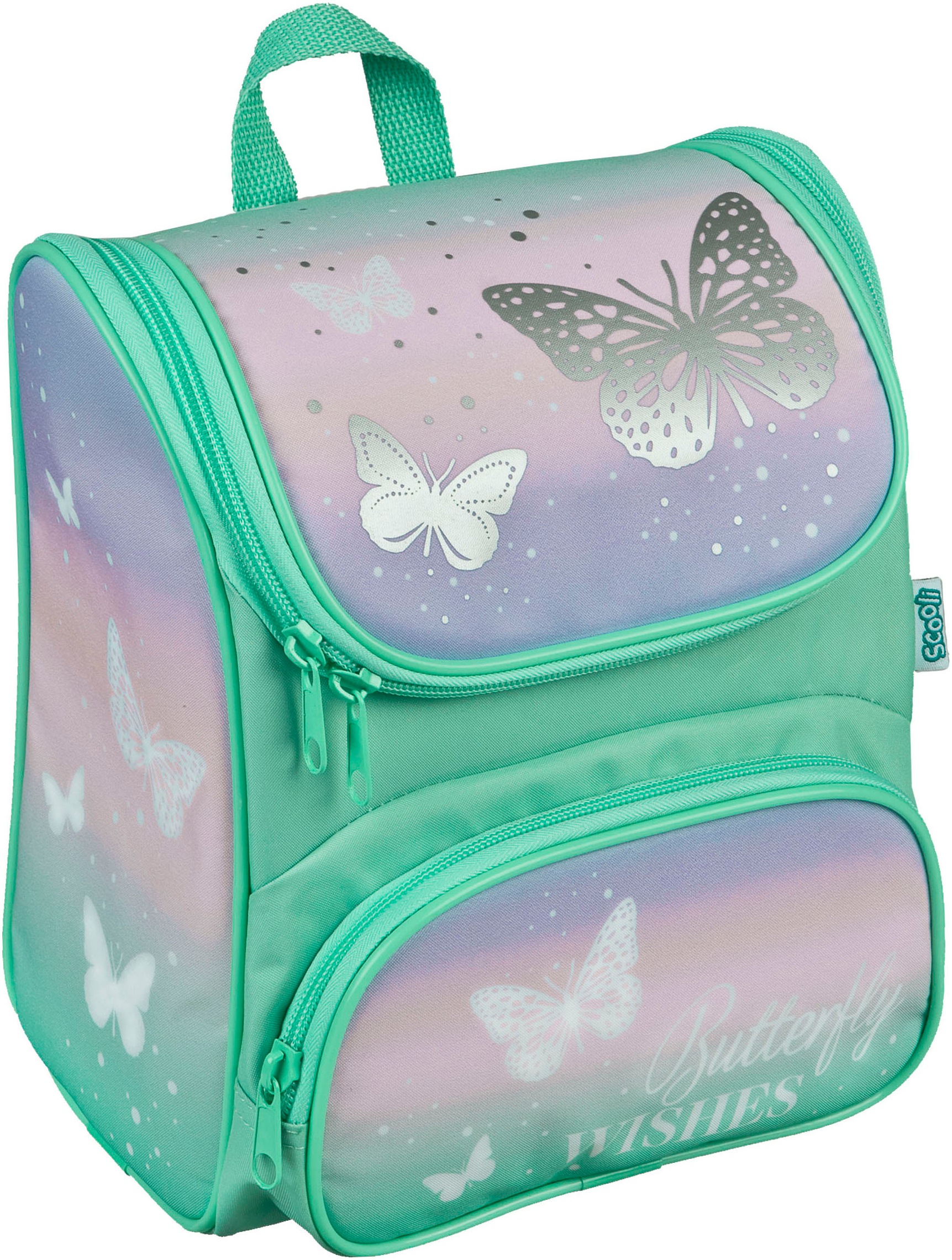 SCOOLI Kinder Vorschulranzen "Cutie"butterfly wishes, Polyester, gemustert, Rucksäcke