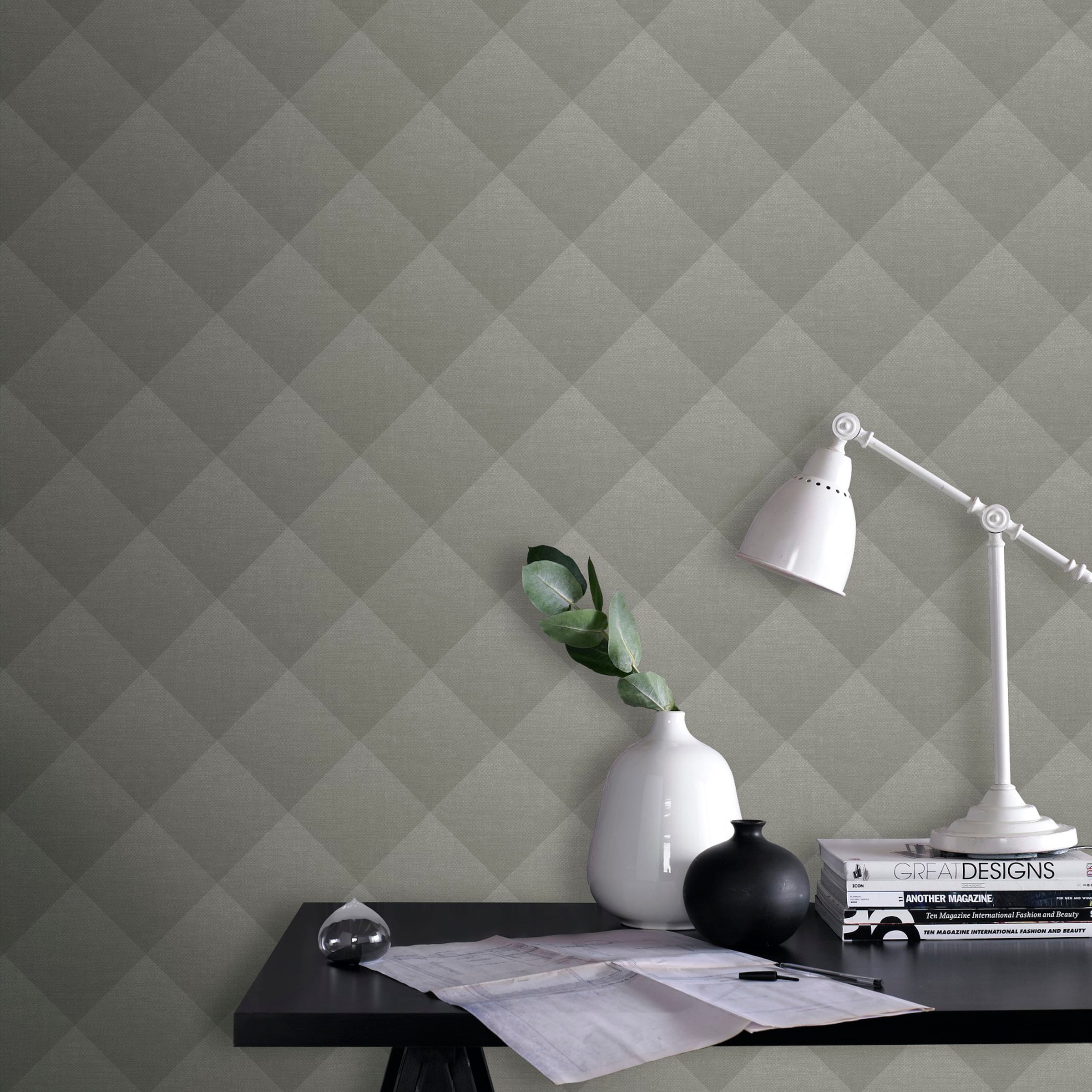 WOW Vliestapete »Geo Textur Naturel«, FSC® zertifiziert, mit lebhaftem Druck, 10 Meter Länge