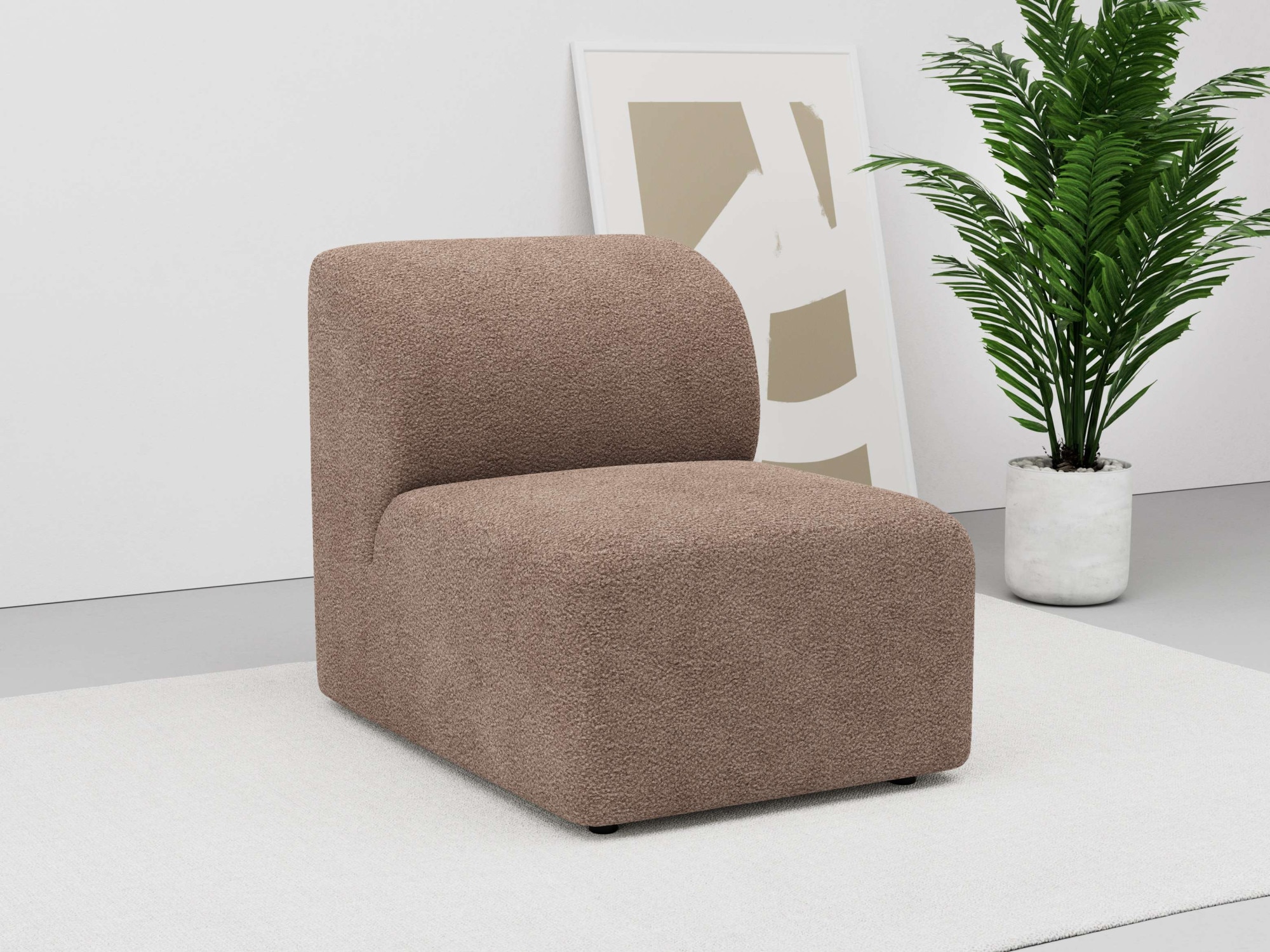 Sofa-Mittelelement »Floria«, modulares Sofa, in trendigen Farben, mit...