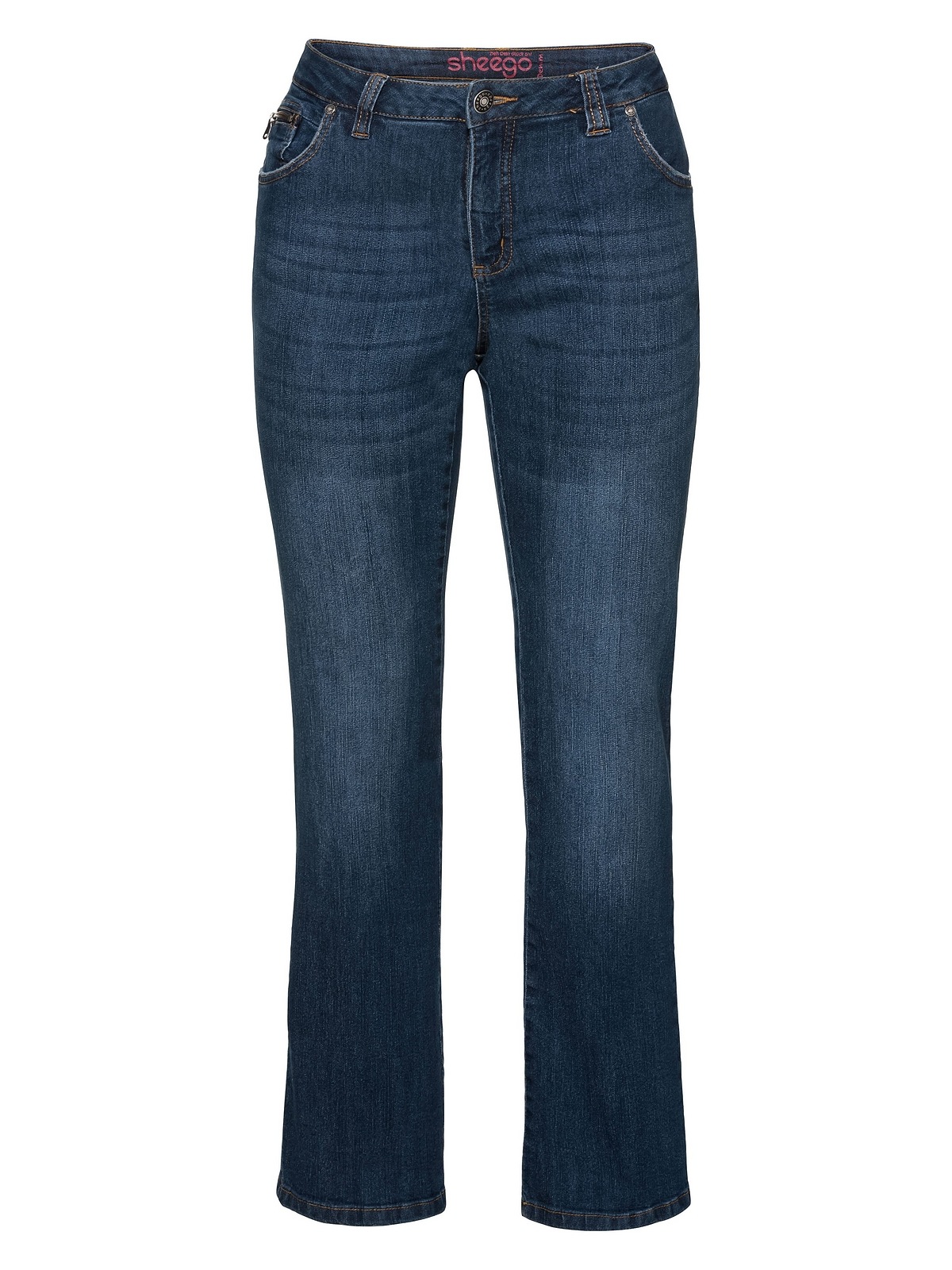 Sheego Bootcut-Jeans »Große Größen«, in 5-Pocket-Form, mit Used-Effekten