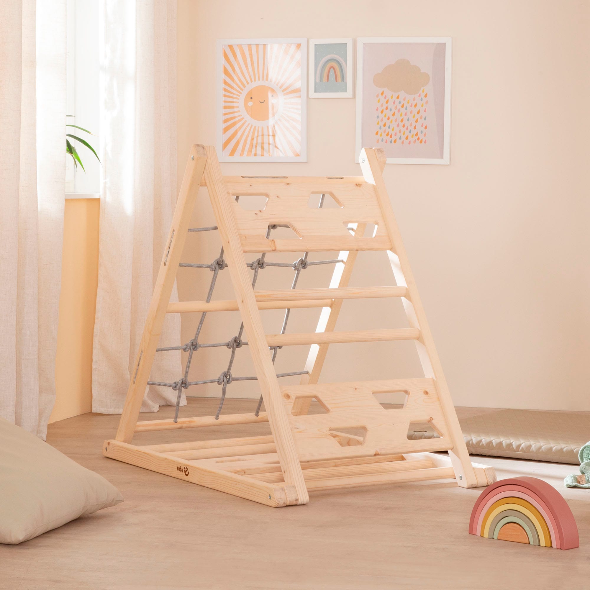 roba® Klettergerüst »Montessori Kletterdreieck« Belastbar bis 50 kg