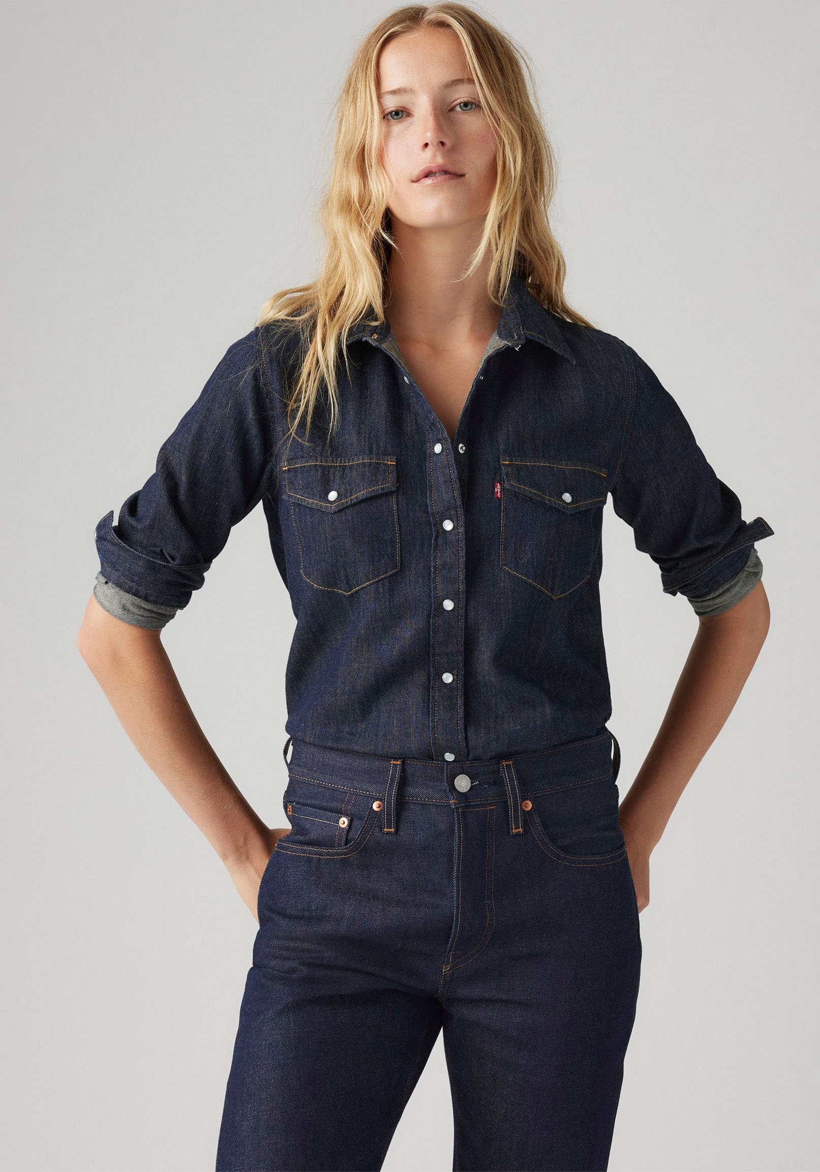 Levis Jeansbluse "ESSENTIAL WESTERN", mit Brusttaschen mit Druckknöpfen günstig online kaufen