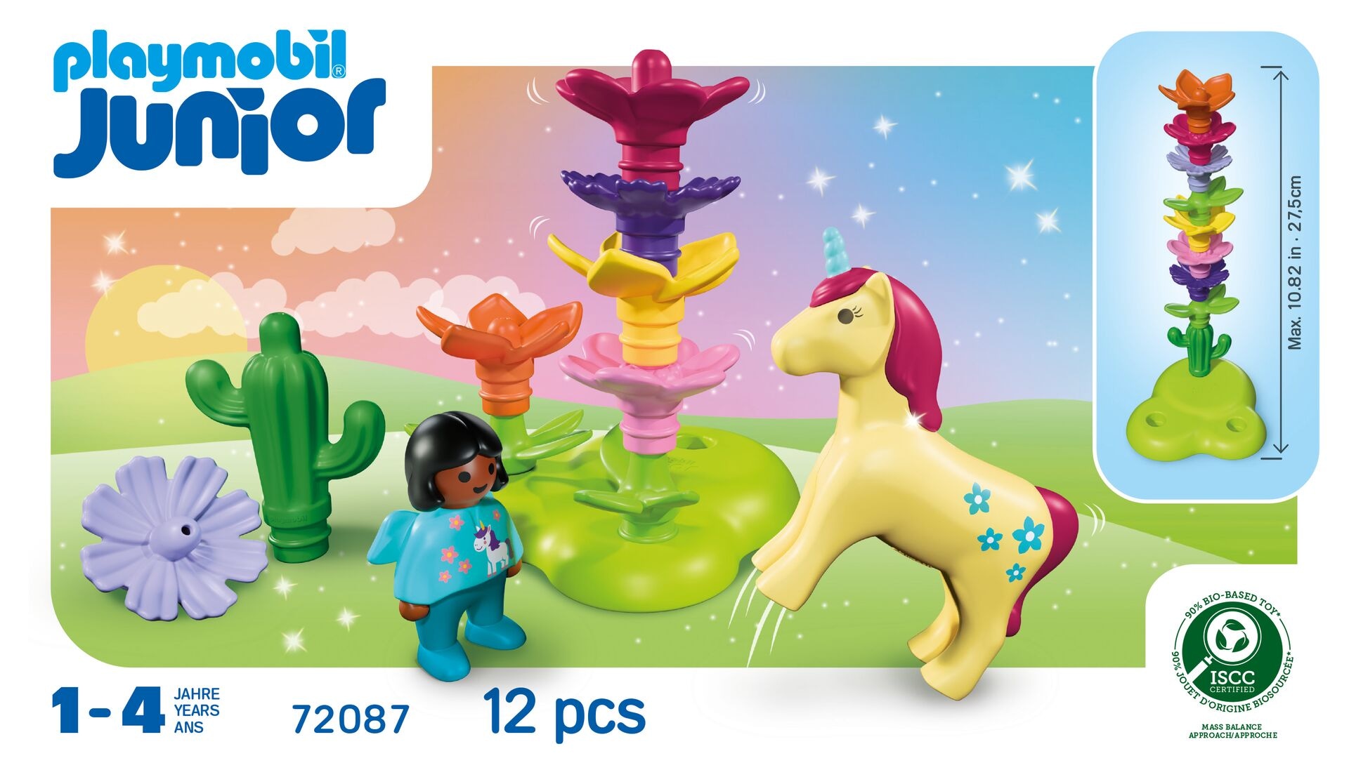 Playmobil® Konstruktions-Spielset »Einhorn-Feengarten (72087), JUNIOR« Made in Europe