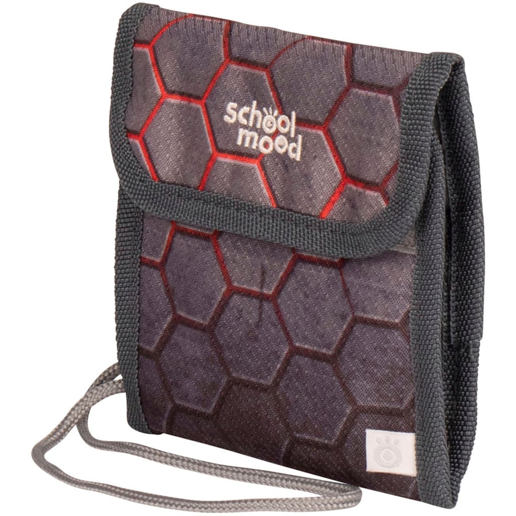 SCHOOL-MOOD® Schulranzen »Timeless, Mika (Drache)«, retroreflektierende Flächen, mit LED-Patchy; aus recyceltem Material