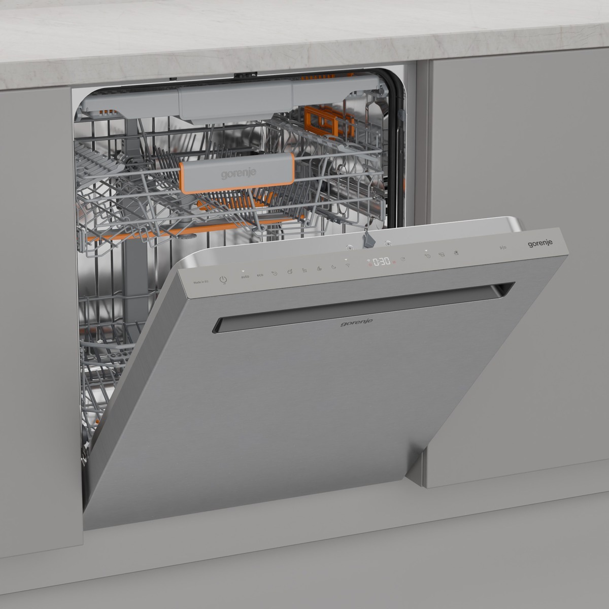 Thumbnail - GORENJE Unterbaugeschirrspüler "GU673C65X" 9,5 l 16 Maßgedecke TotalDry - auto. Türöffnung
