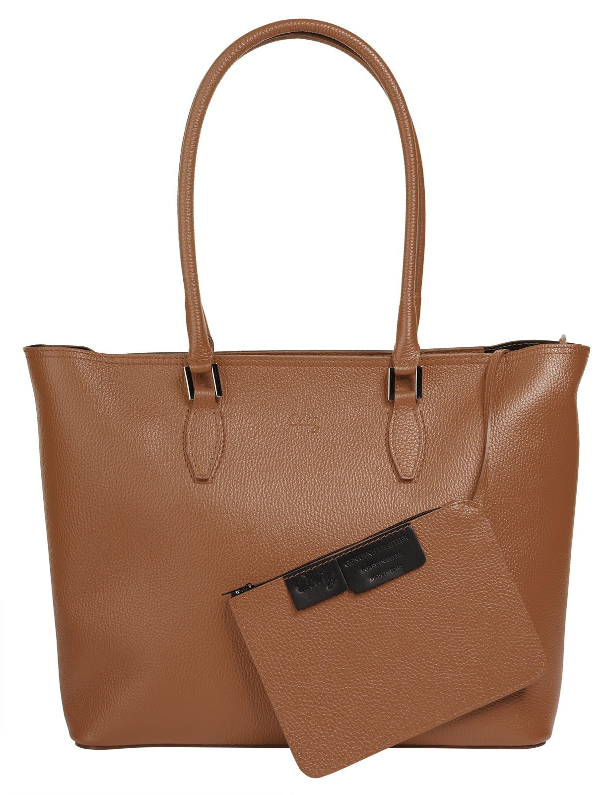 Cluty Shopper, echt Leder, Made in Italy