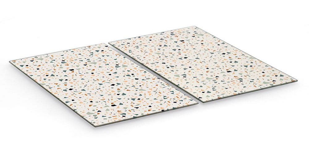 Zeller Present Schneidebrett "Herdabdeck-/Schneideplatten-Set "Terrazzo", 2 günstig online kaufen