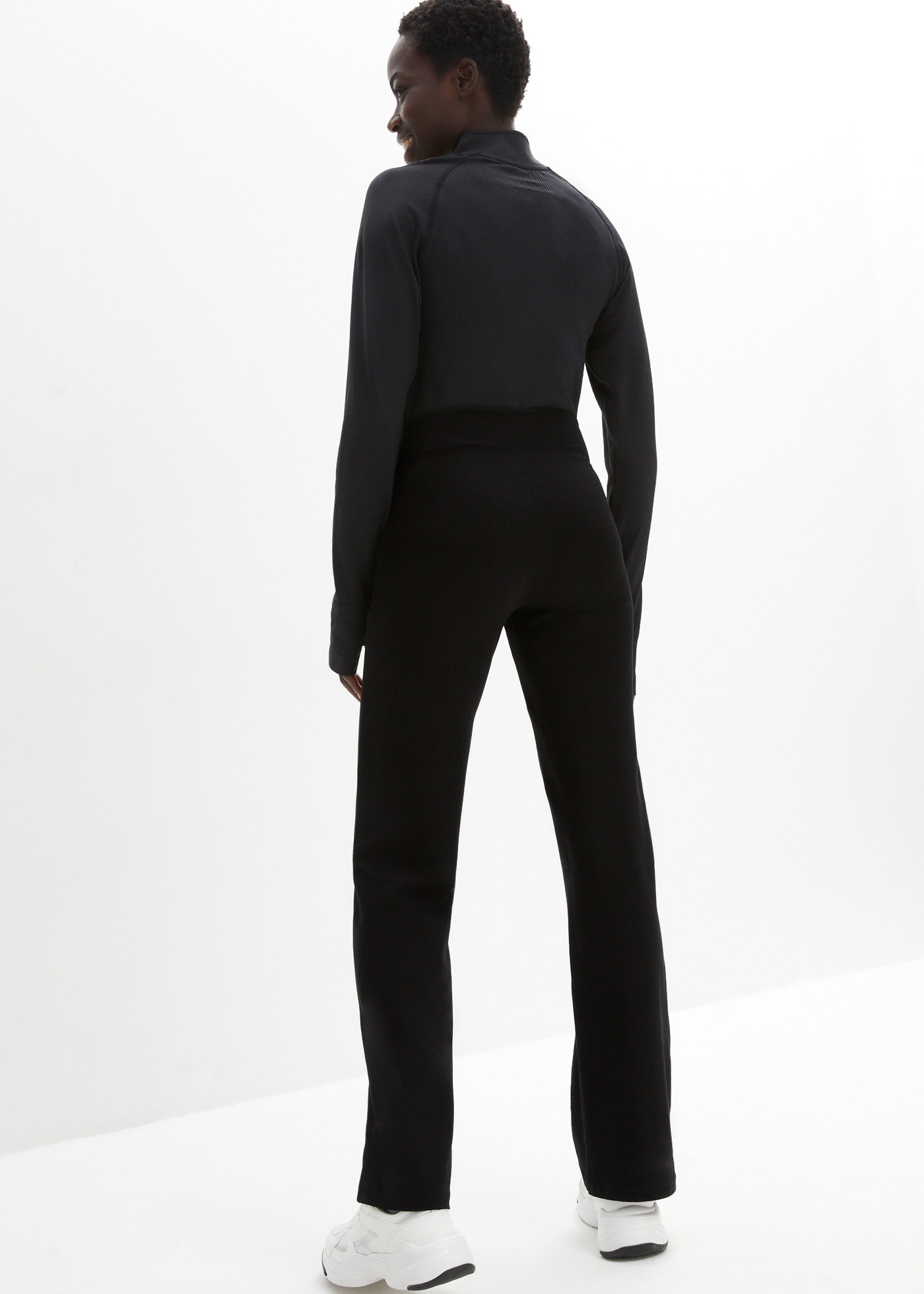 bonprix Sporthose  Baumwoll Sporthose mit Stretch, Bootcut