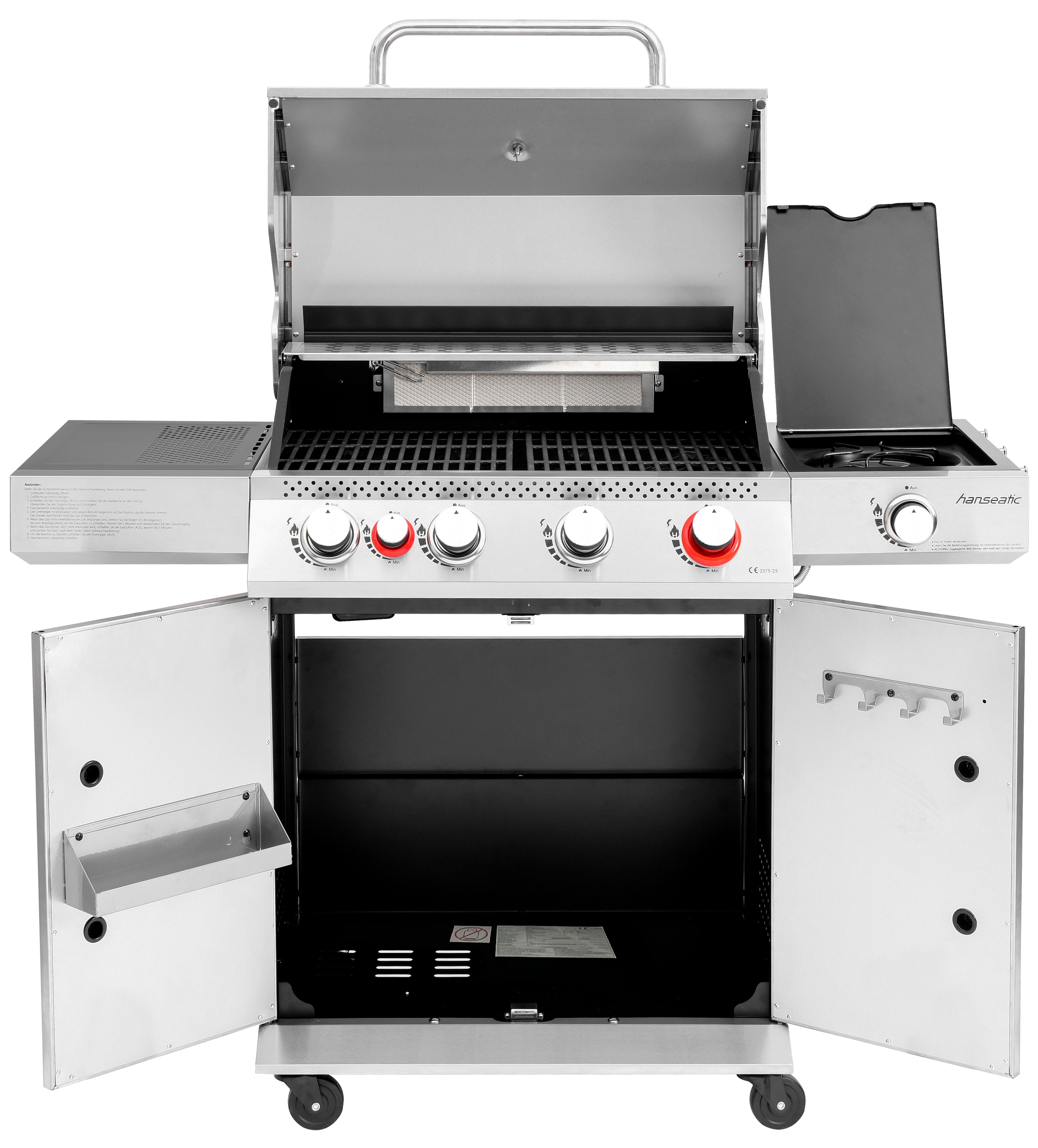 Hanseatic Gasgrill »Memphis«, BxTxH: 133x61x113,6 cm, 19 kW Gesamtleistung