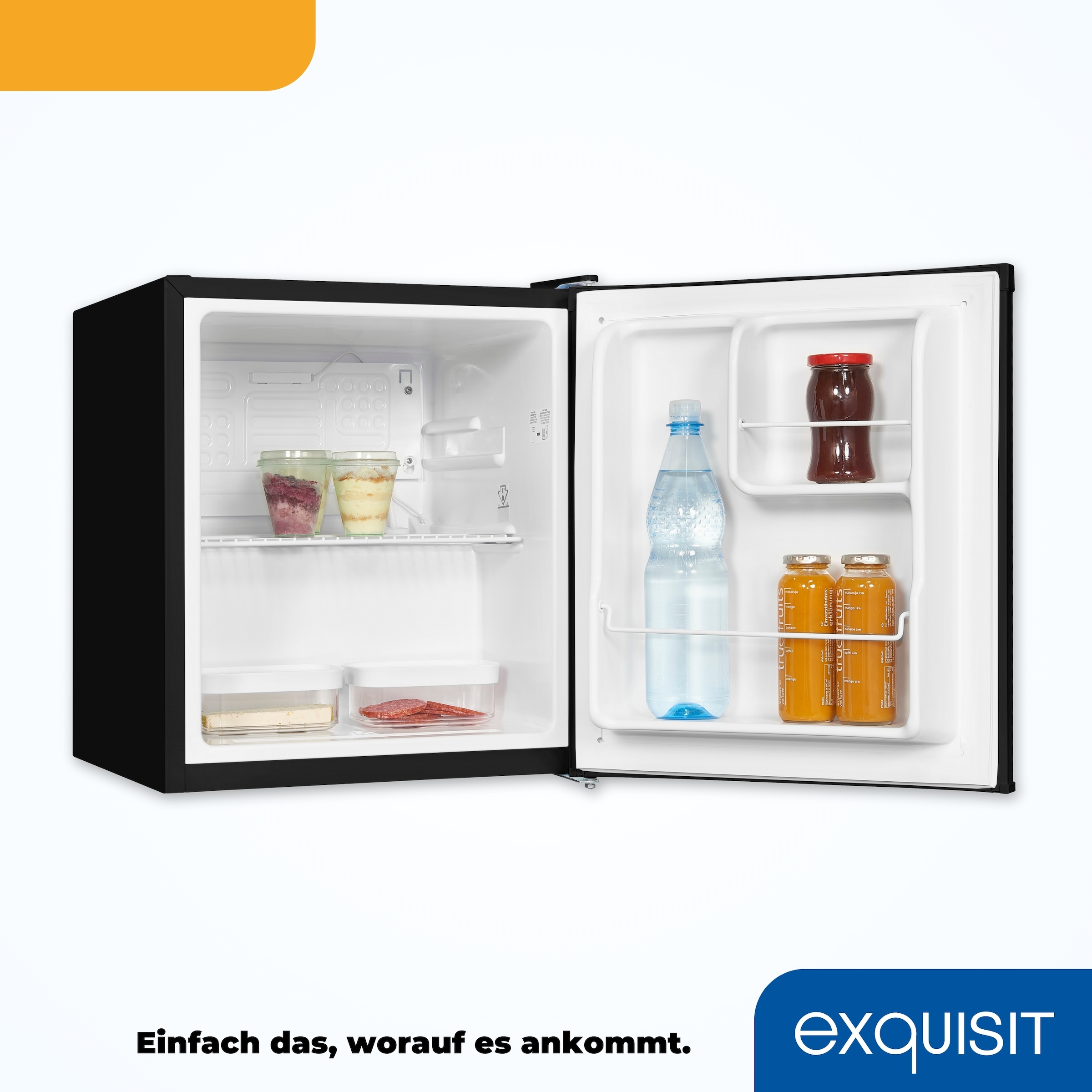 exquisit Kühlschrank »KB05-V-040E schwarz«
