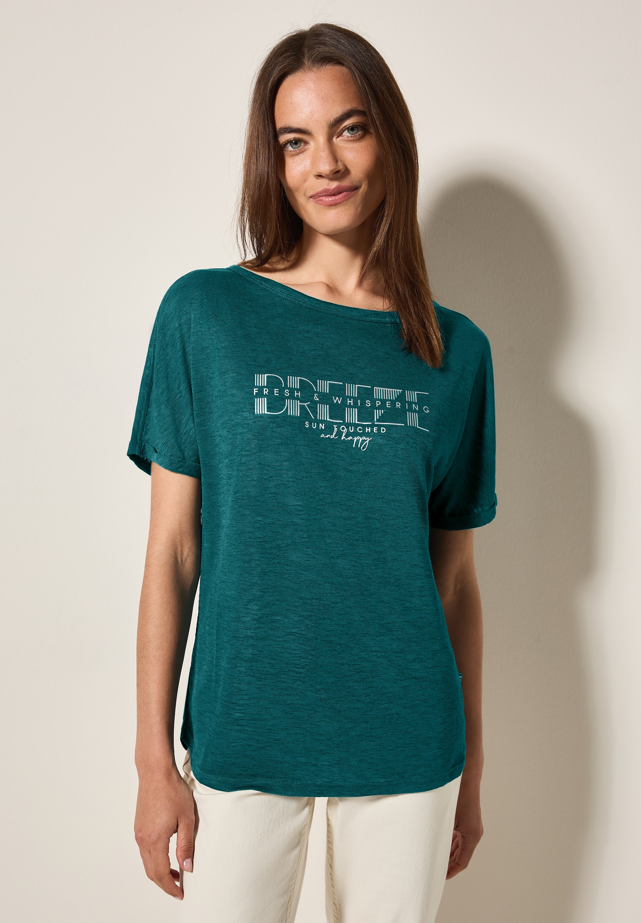 Cecil Print-Shirt, im angenehmen Materialmix günstig online kaufen