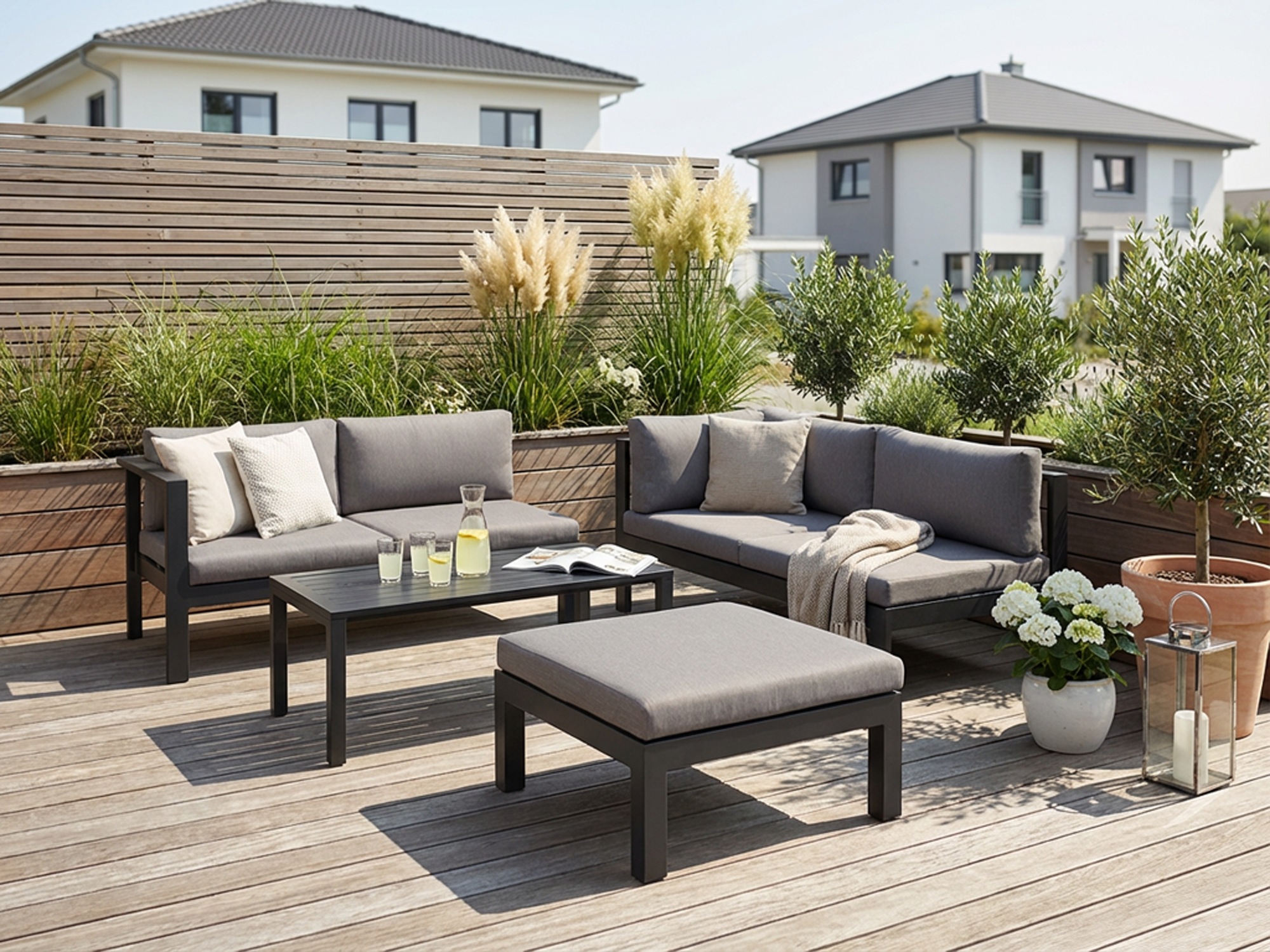 KONIFERA Gartenlounge-Set "Dubai" 14 Stk. tlg. Ecklounge, Tisch 100x59 cm, günstig online kaufen