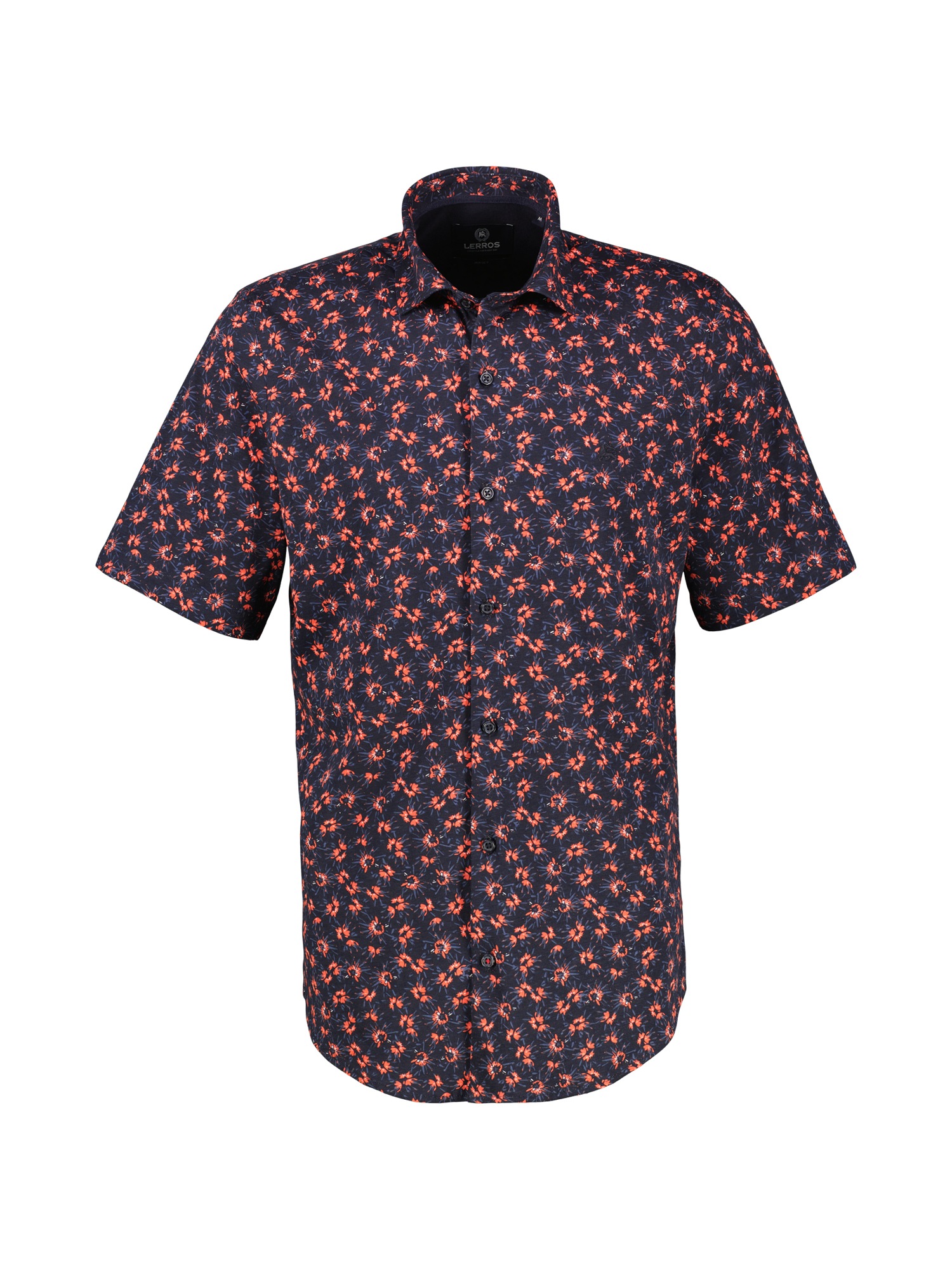 LERROS Kurzarmhemd »LERROS Herren Jerseyhemd, floral gemustert«