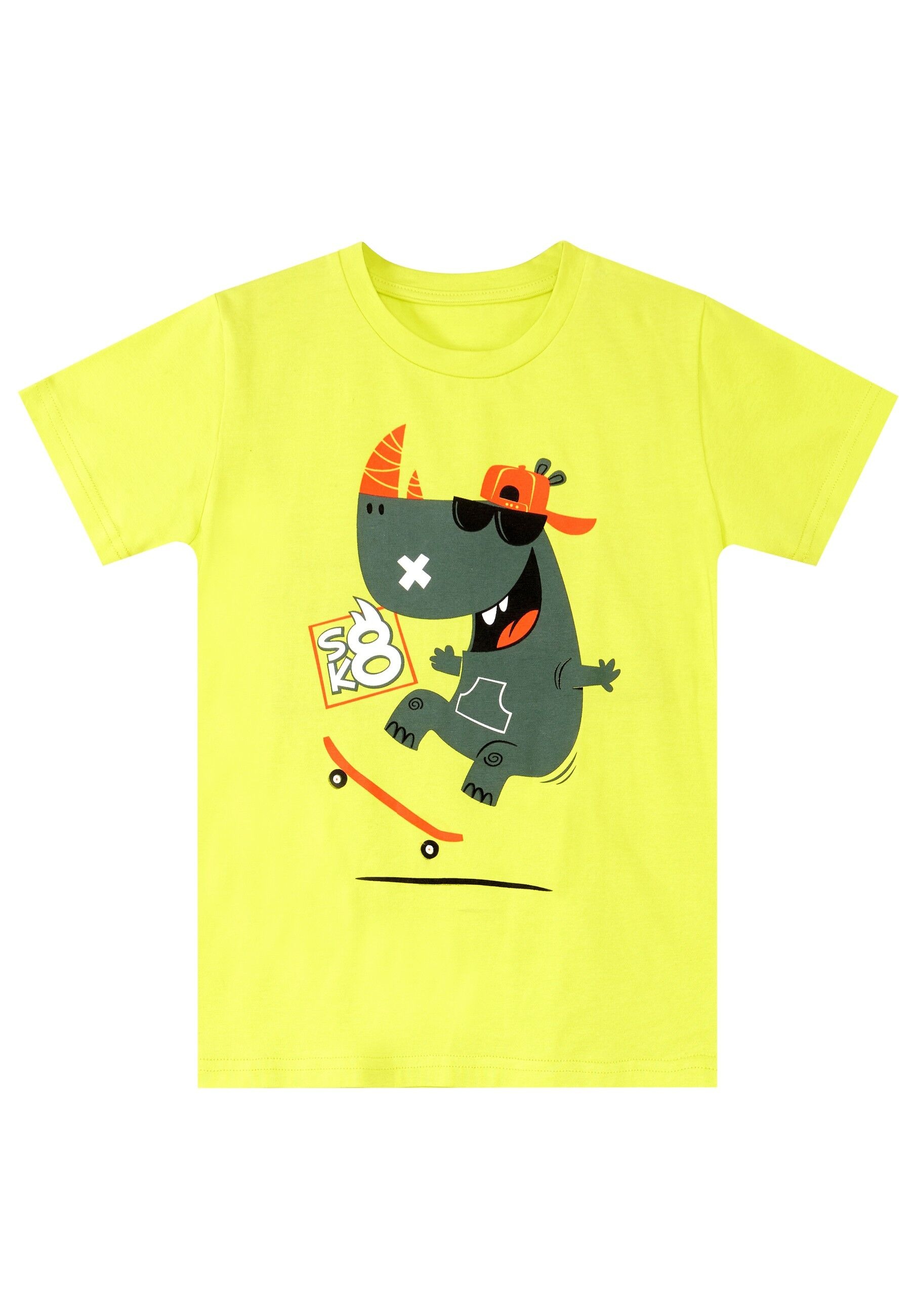 Denokids Hausanzug »Skater Hippo«, mit Nilpferd-Aufdruck