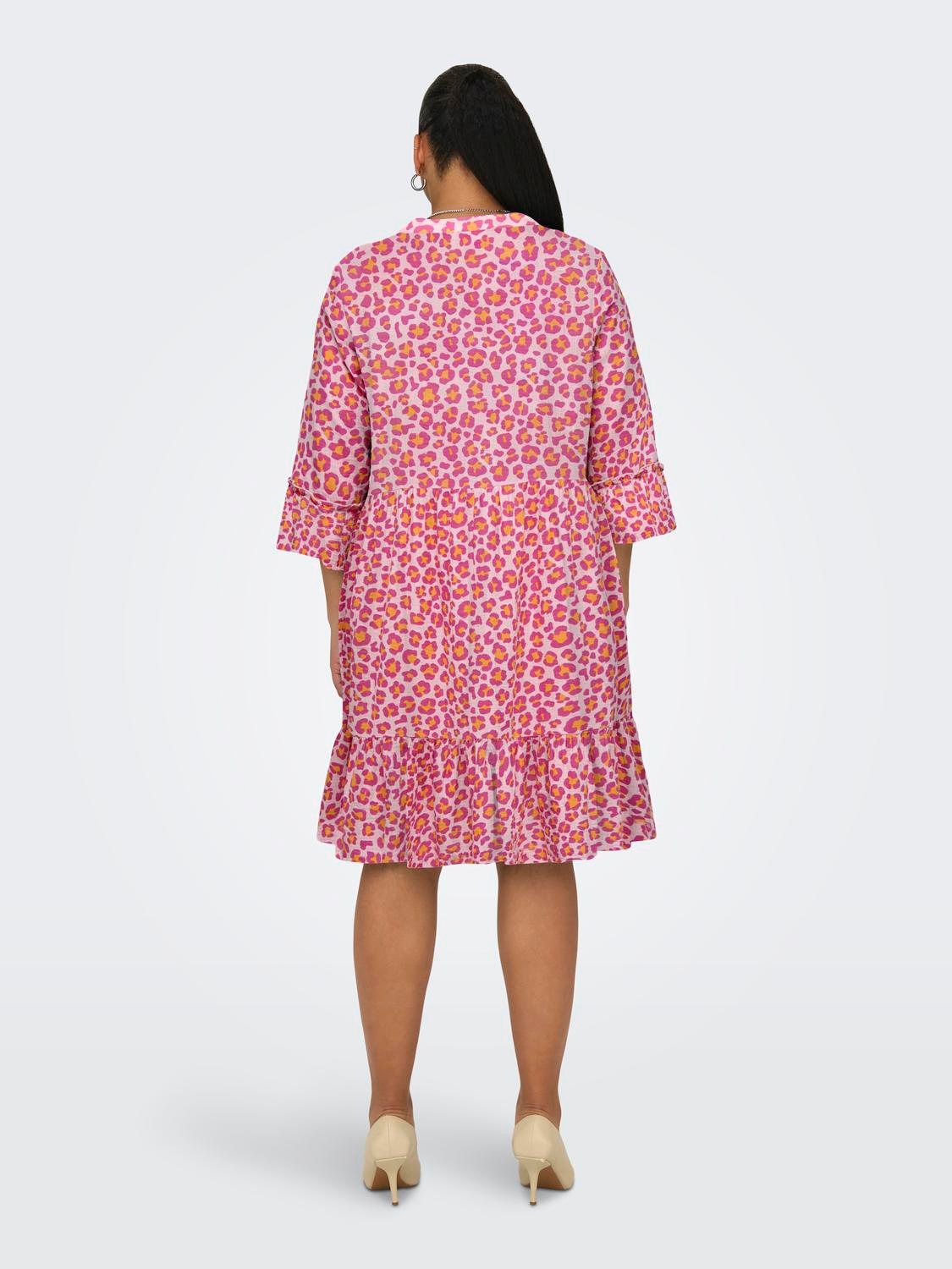 ONLY CARMAKOMA Tunikakleid "CARTHYRA LIFE PEPLUM DRESS WVN", aus Musselin günstig online kaufen