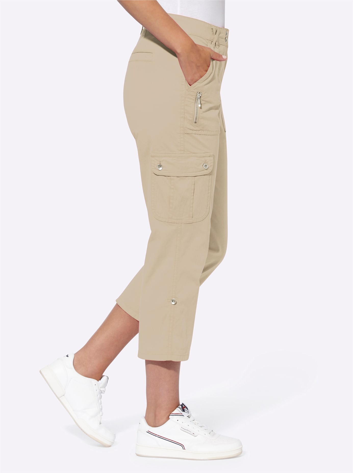 HEINE Women Cargo Trousers Beige Size 46 2