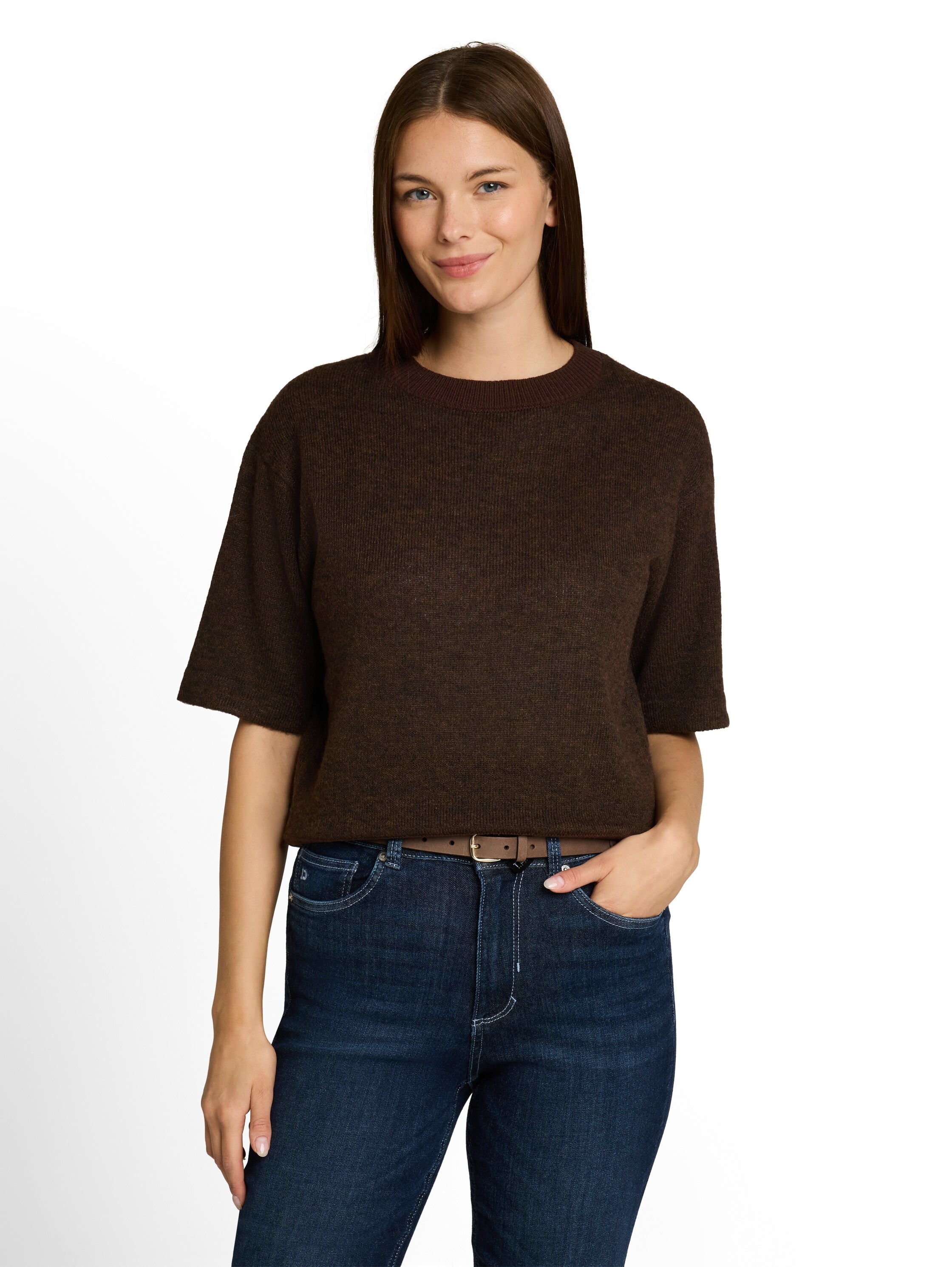 TOM TAILOR Strickpullover »Regular« Sommer-Strickpullover / Halbarm