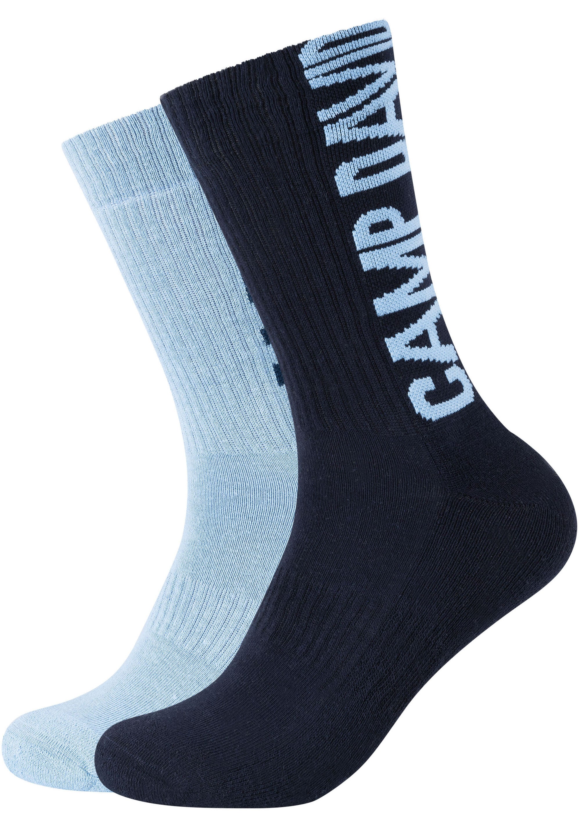 CAMP DAVID Socken »cushioned«, (4 Paar), mit auffälligem Markenlogo-Design