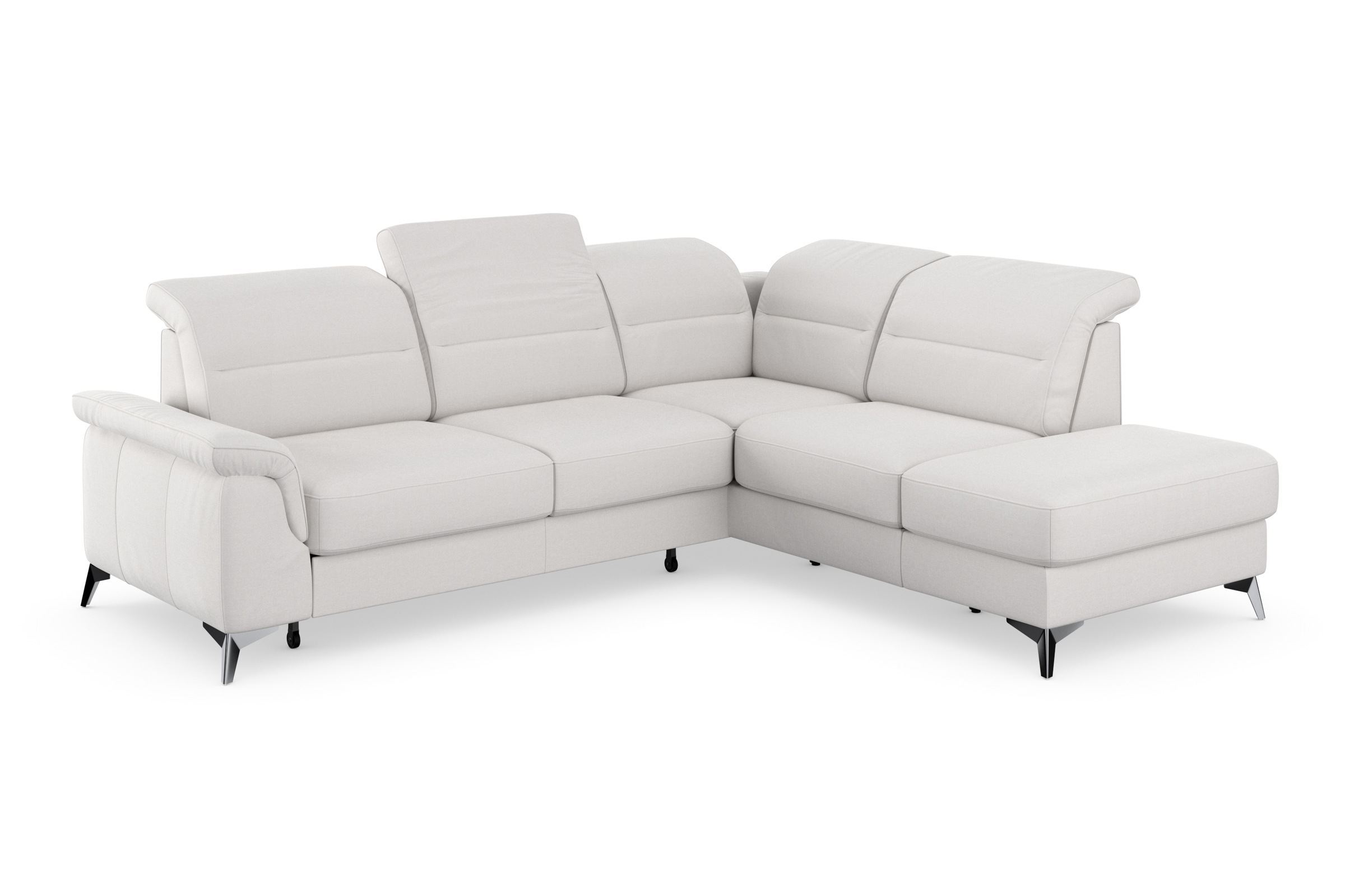 sit&more Ecksofa »Sinatra L-Form«, mit Ottomane, optional mit Kopfteilverstellung und Armteilfunktion