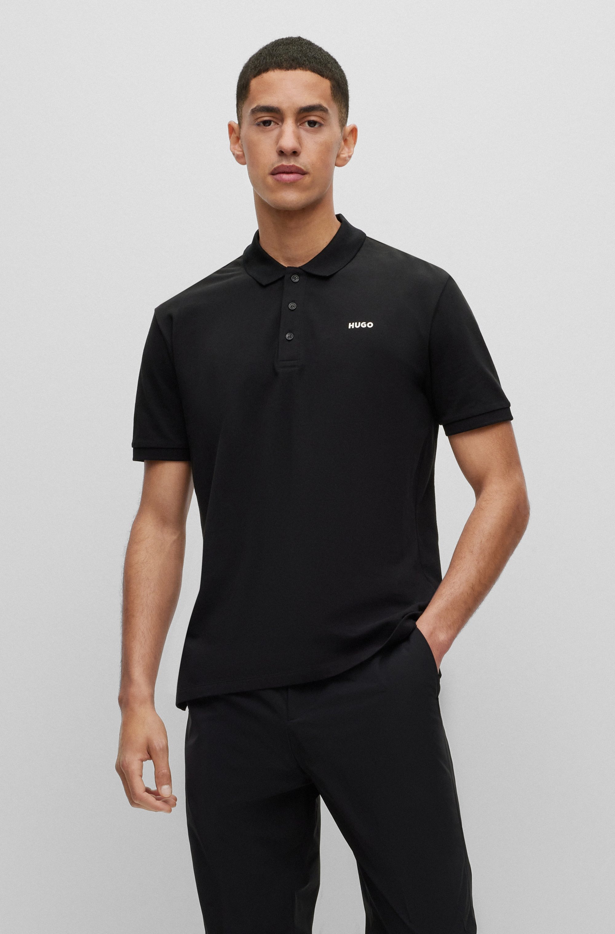 HUGO Poloshirt "Donos" Regular Fit, Baumwoll-Piqué günstig online kaufen