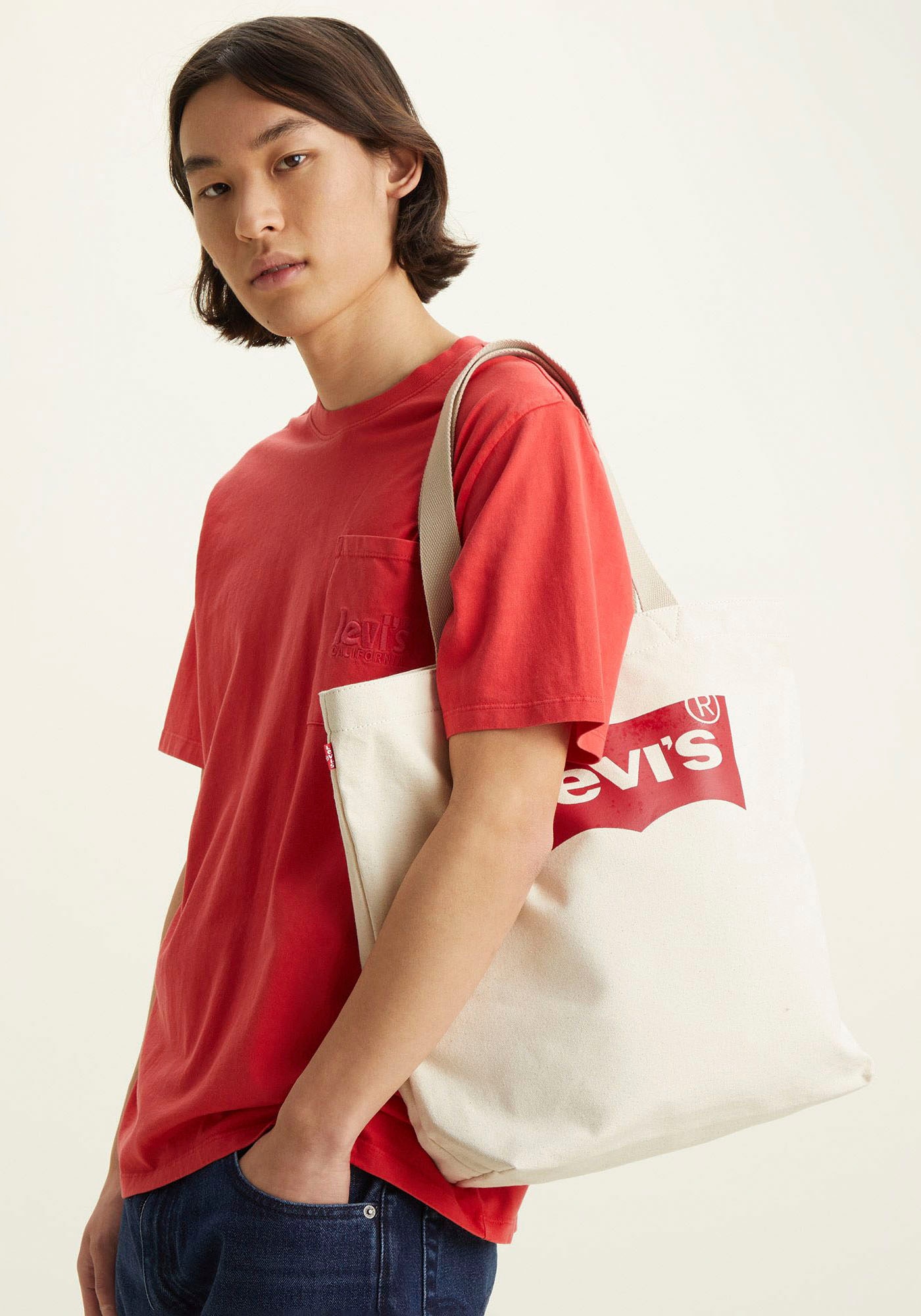 Levi's® Shopper, mit modischem Logo Druck Handtasche Damen Tasche Damen Henkeltasche