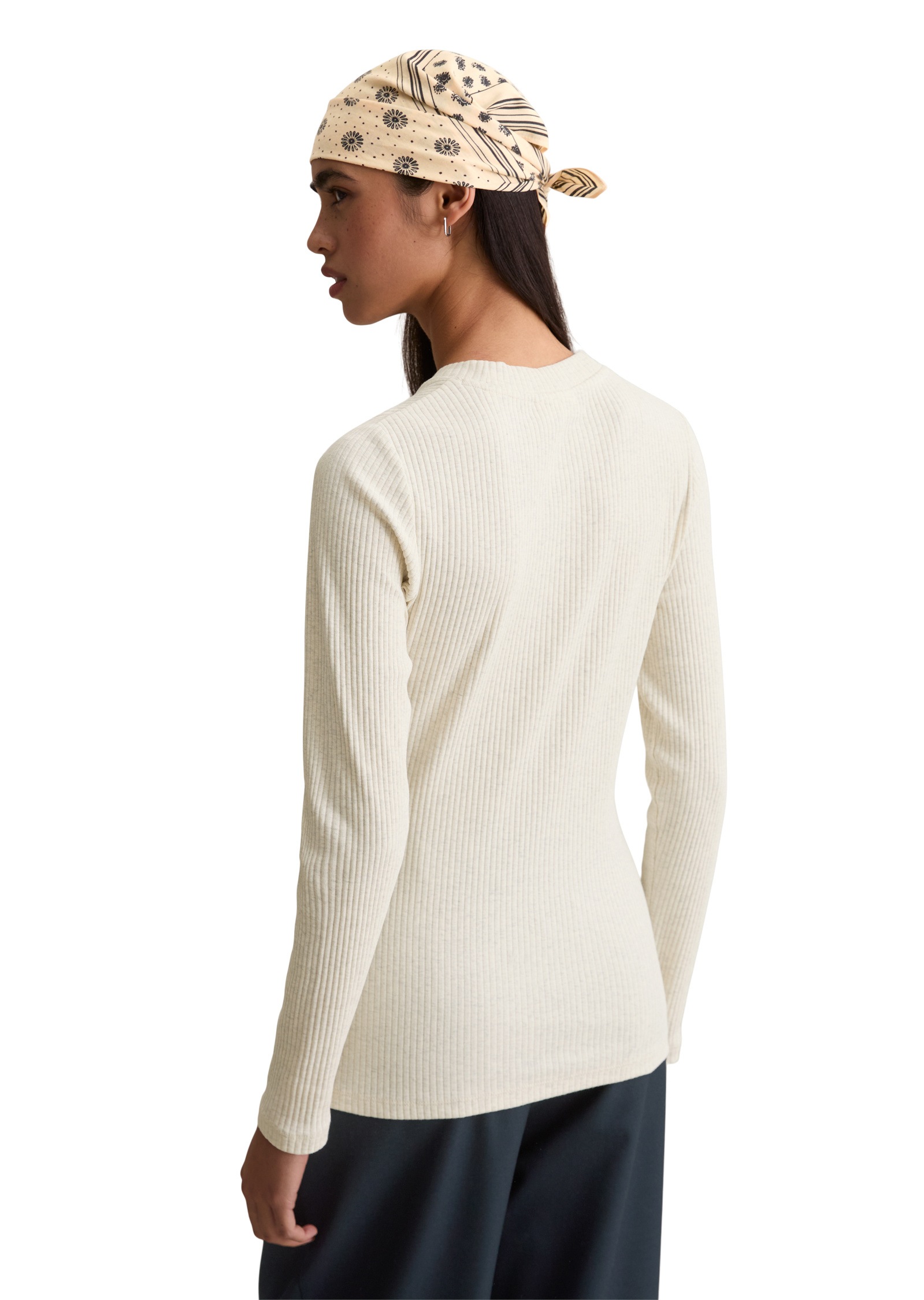 Marc O'Polo DENIM Langarmshirt »aus elastischem Bio-Baumwolle-Mix«