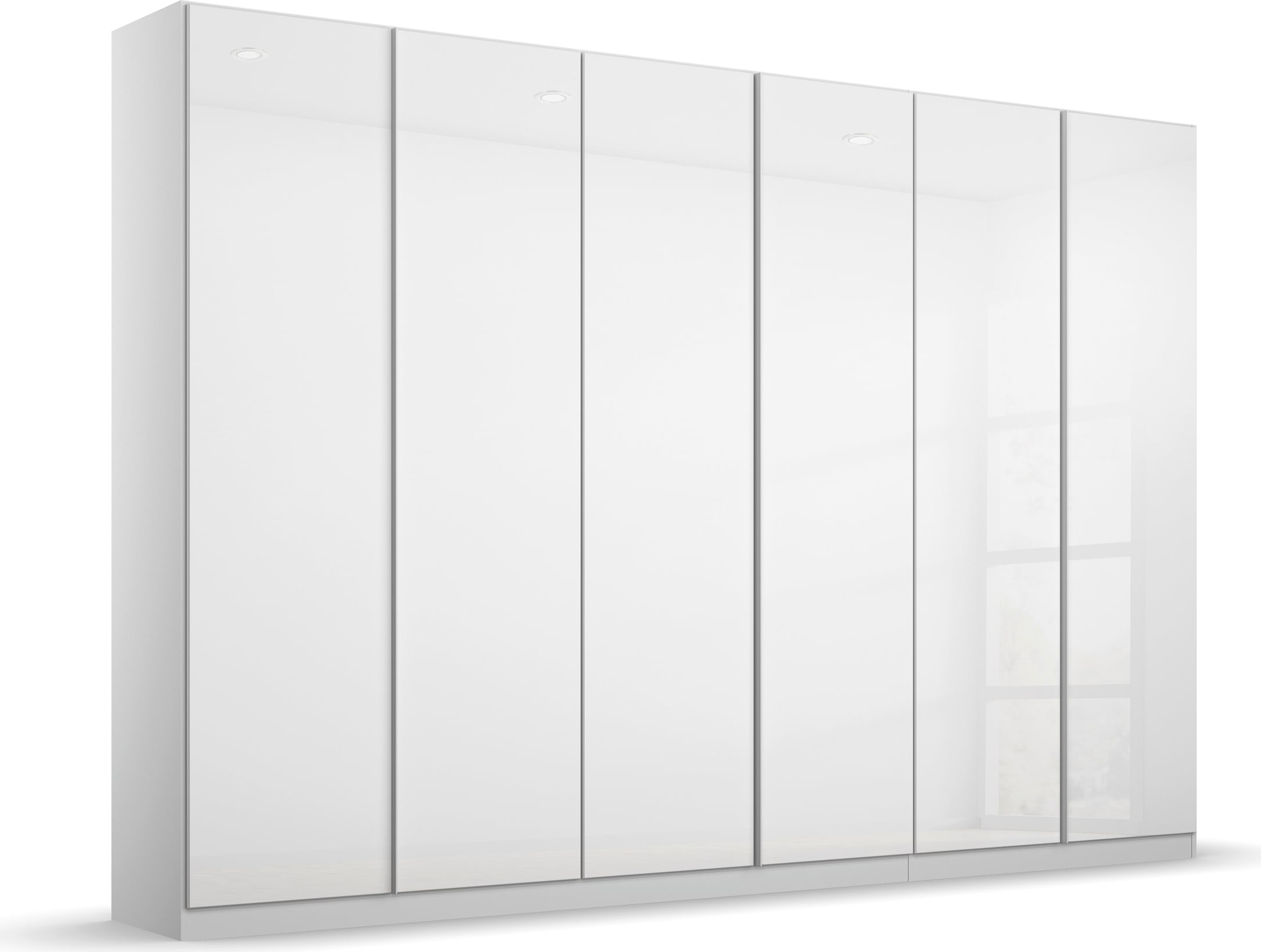 rauch Drehtürenschrank "Monostar" mit Glasfront sowie umfangreicher Innenausstattung