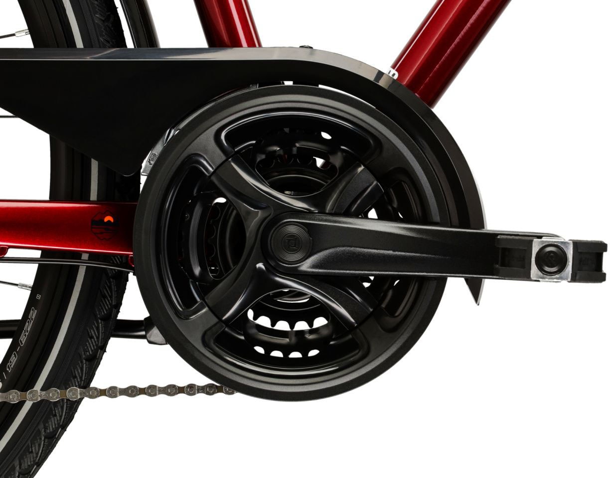 Kross Trekkingrad »Herren-Trekkingrad 28" Trans 4.0 Rot 24 Gänge« 24 Gang Shimano ACERA M3020 Schaltwerk Kettenschaltung