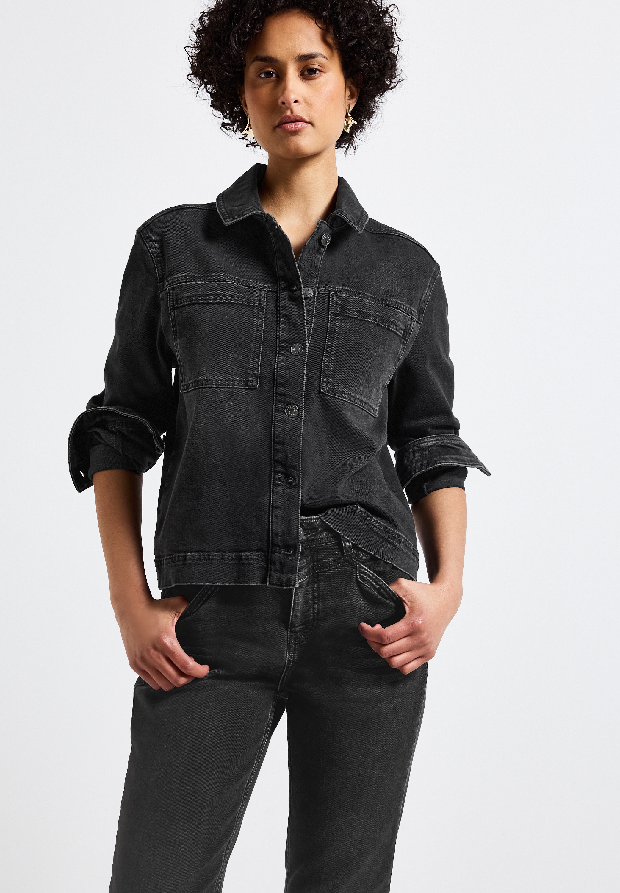 STREET ONE Jeansjacke, mit Brust Taschen günstig online kaufen