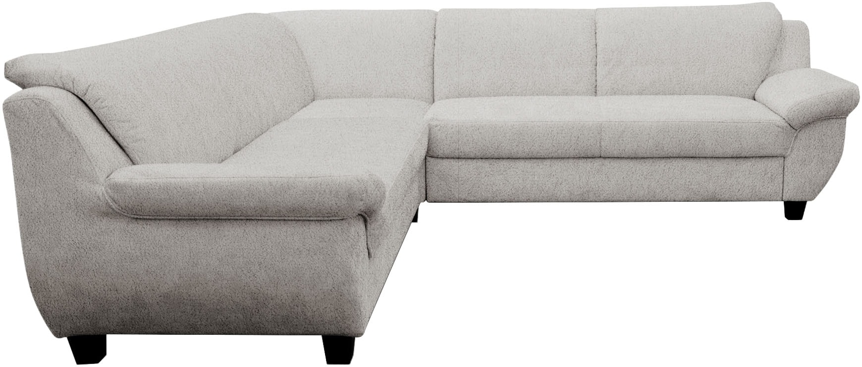 OTTO home Ecksofa »Silkeborg 251 x 251 cm, formschönes Sofa mit dunklen Füßen« aus haustierfreundlichem Pet Friendly Bezug