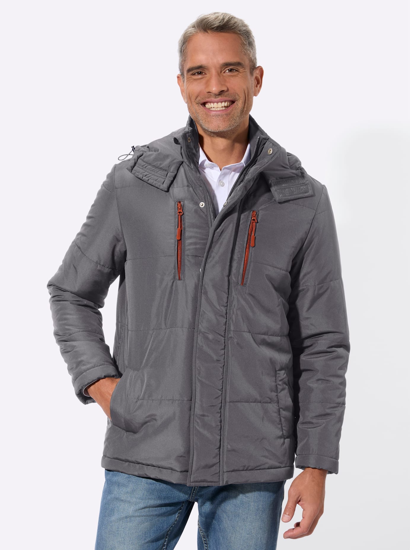 Classic Steppjacke mit Kapuze