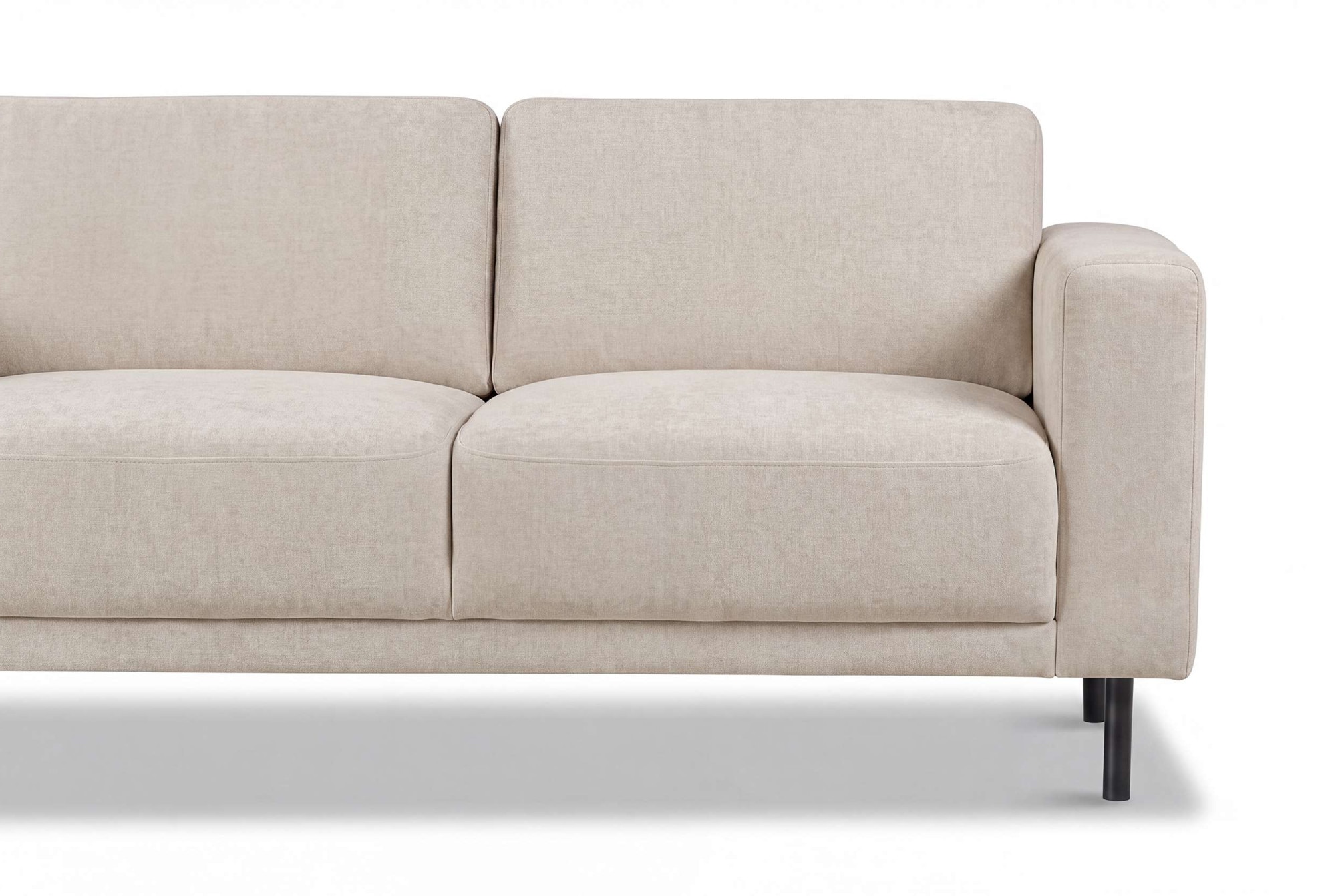 OTTO home Ecksofa »Sveeva, L-Form, B.238 cm, schwarze Metallfüße« langlebiger Webstoff, mit Wellenunterfederung, viele Farben