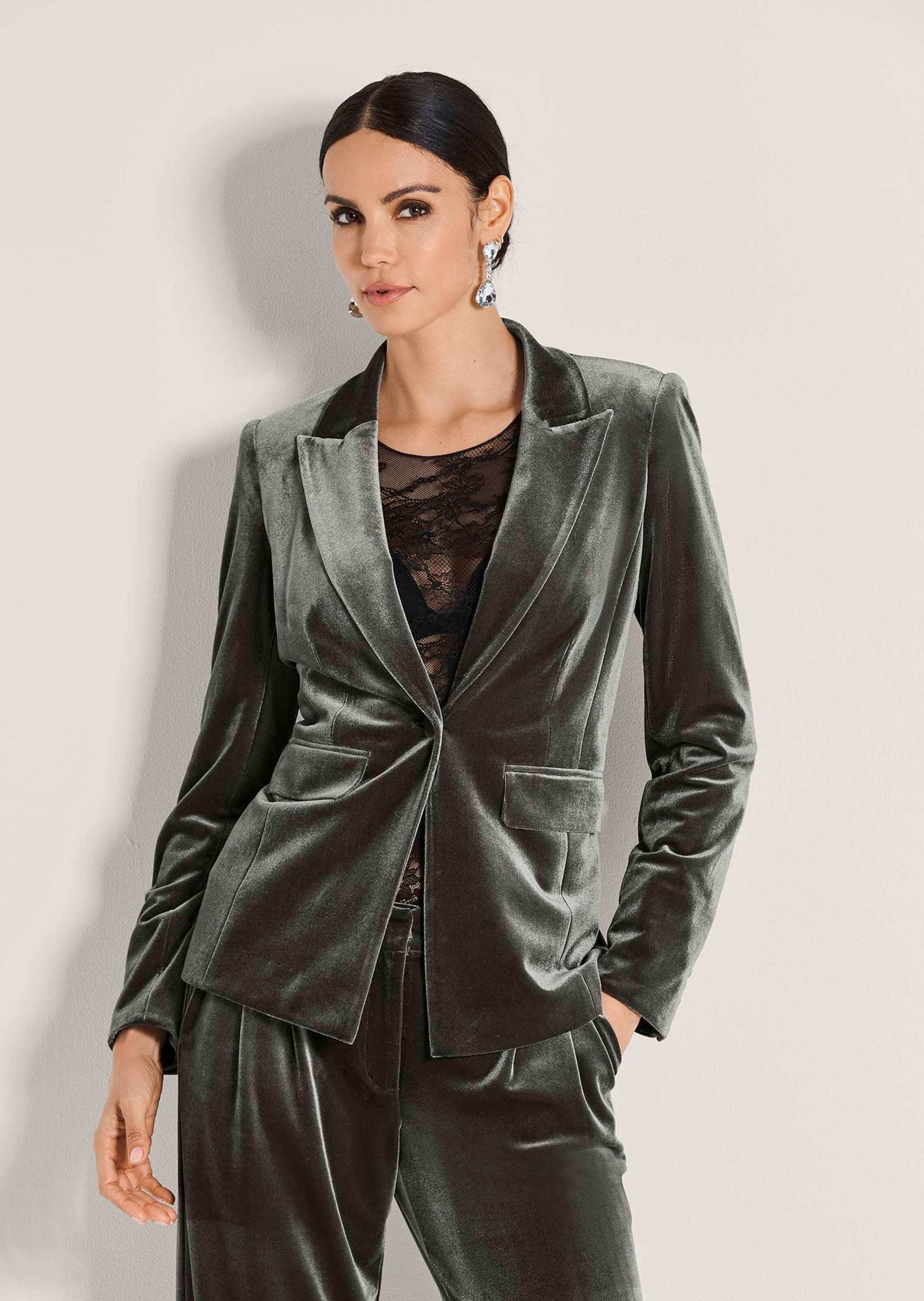 Thumbnail - MADELEINE Jackenblazer "Samtblazer Eleganter Samtblazer mit breitem Revers" Samt