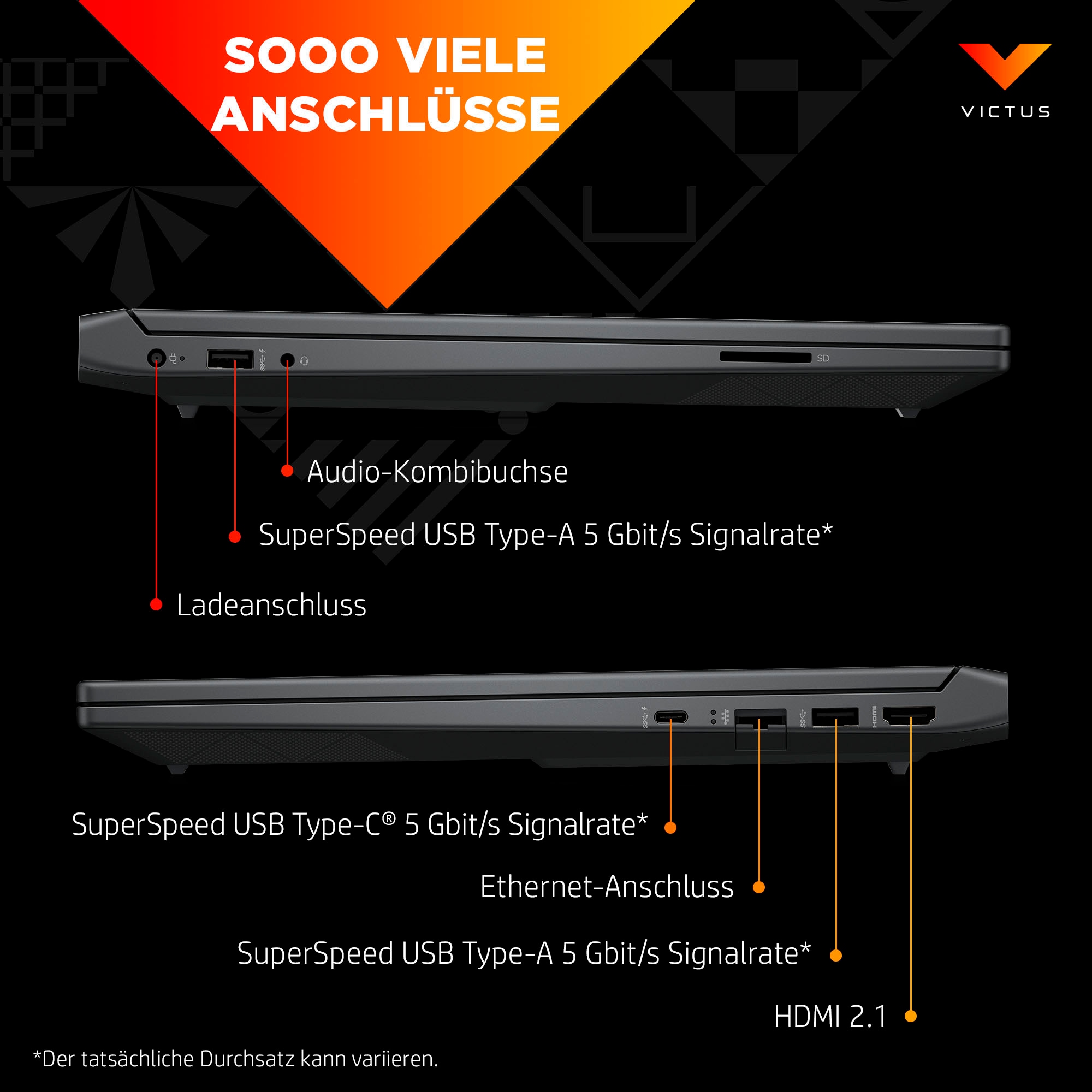 HP Gaming-Notebook »Victus 15-fa Intel«, 39,6 cm, / 15,6 Zoll, Intel, Core i7, GeForce RTX 5060, 512 GB SSD
