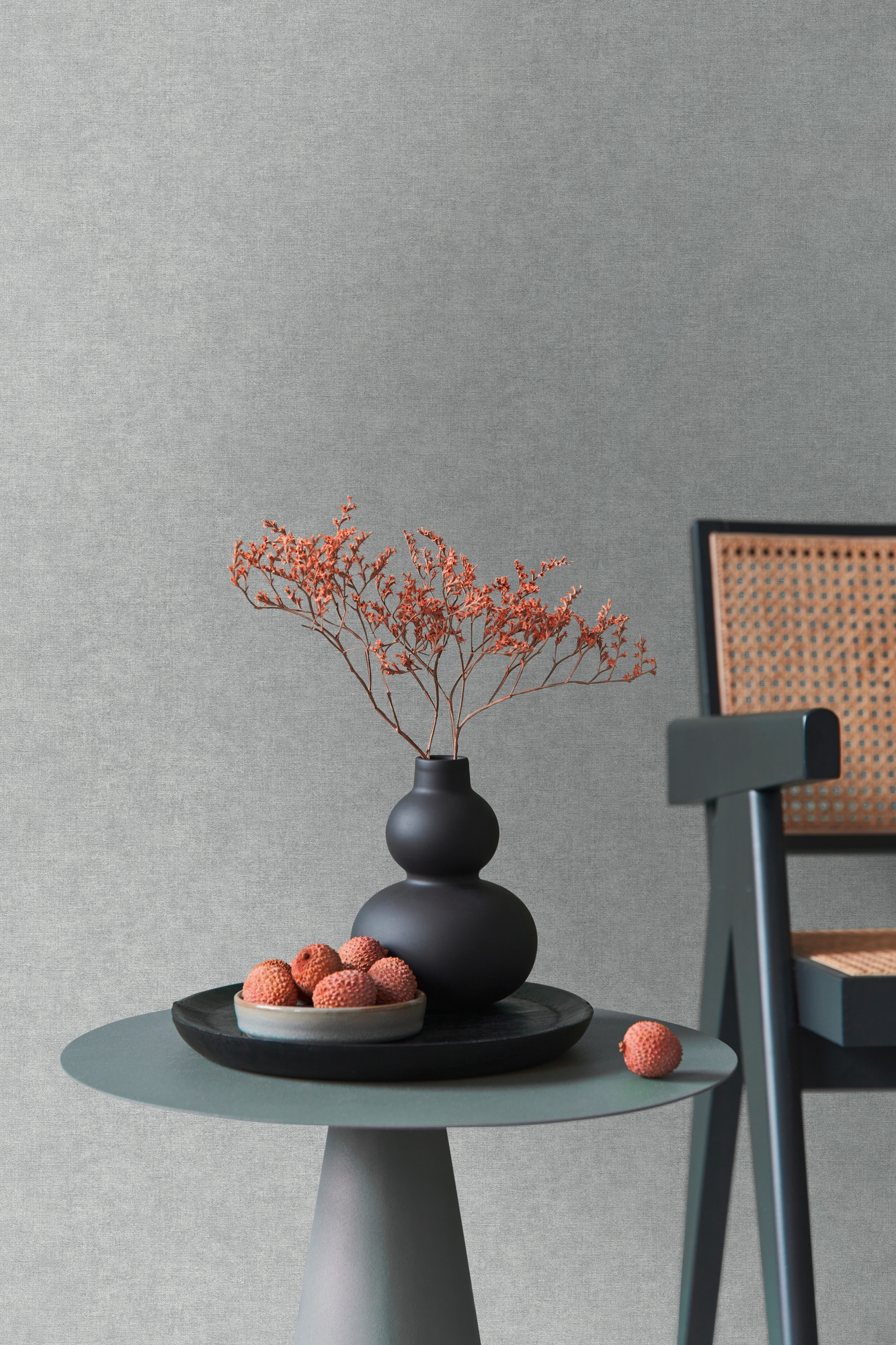 living walls "Smart Surfaces einfarbige Tapete Unitapete Struktur-Optik Landhaus" matt strukturiert Vliestapete Textil-Optik für Schlafzimmer Küche Wohnzimmer Uni Design