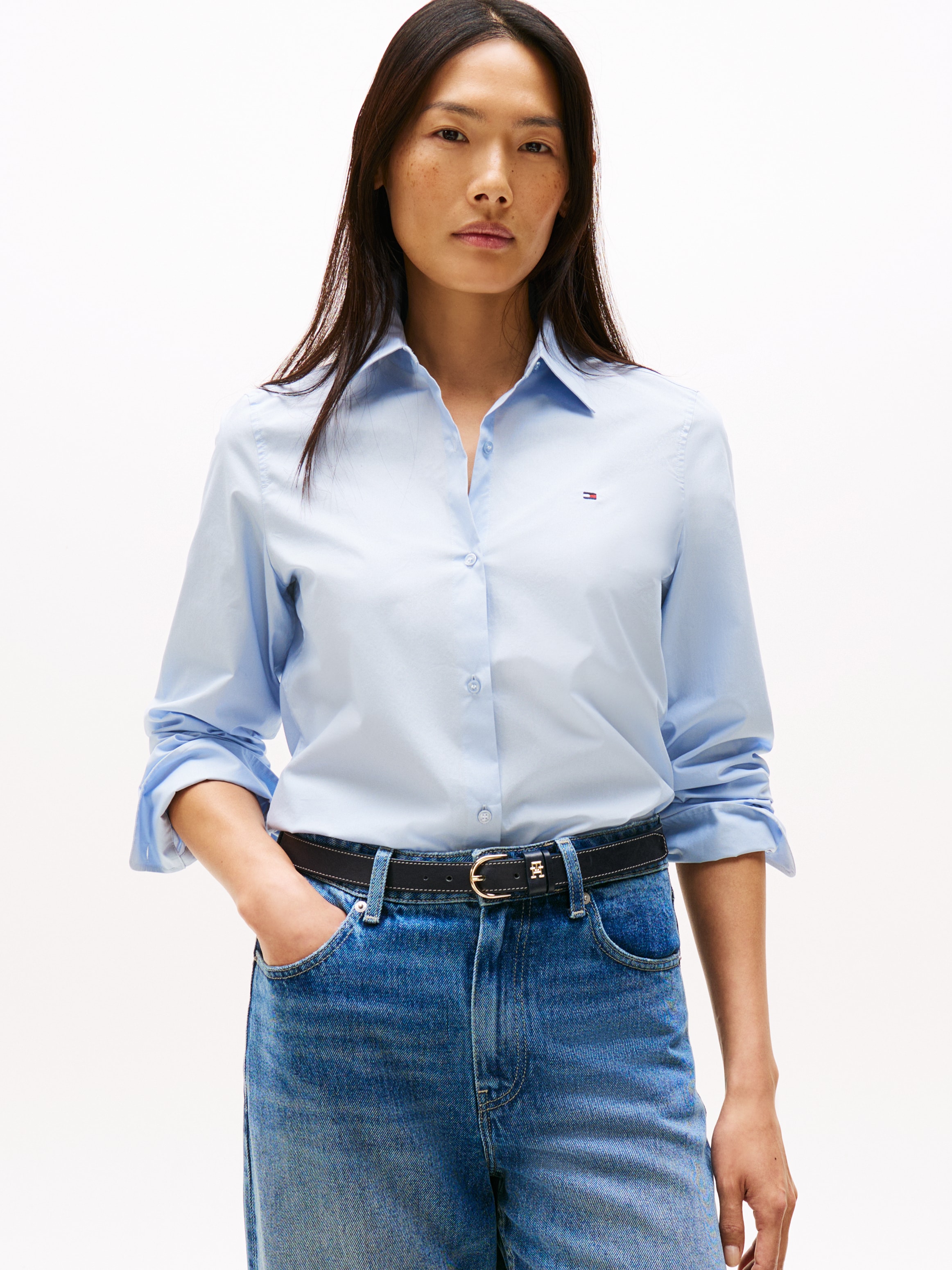 Tommy Hilfiger Shirtbluse "ESS POPLIN REGULAR SHIRT" günstig online kaufen