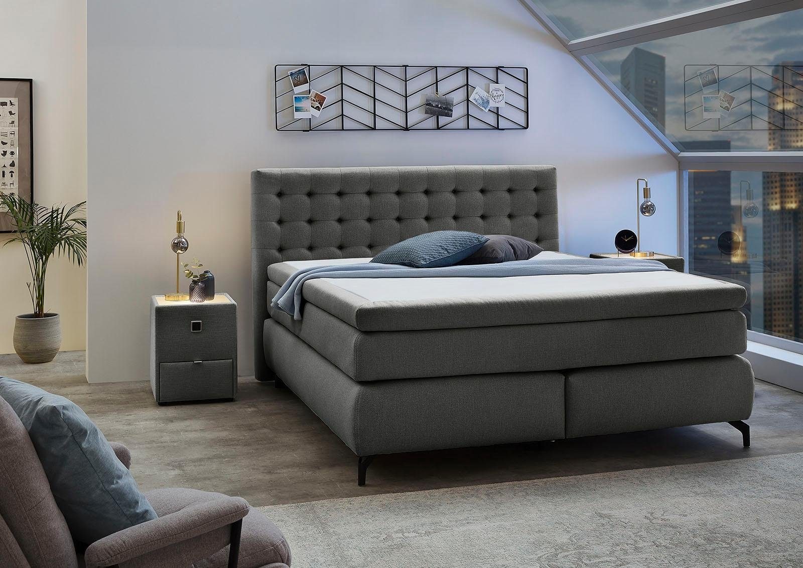 Jockenhöfer Gruppe Boxspringbett "Jessica", und 7-Zonen-TTFK-Matratze (H3,H günstig online kaufen