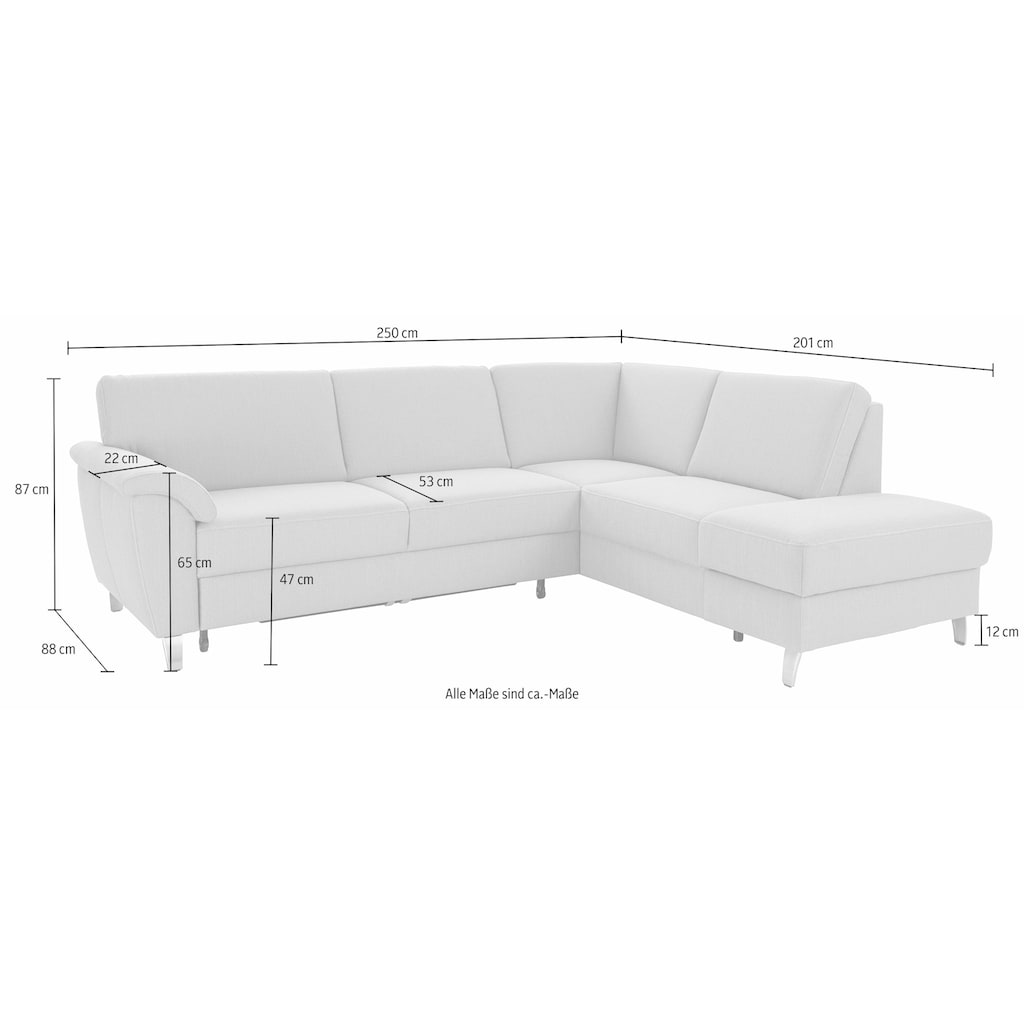 sit&more Ecksofa »Texel L-Form«