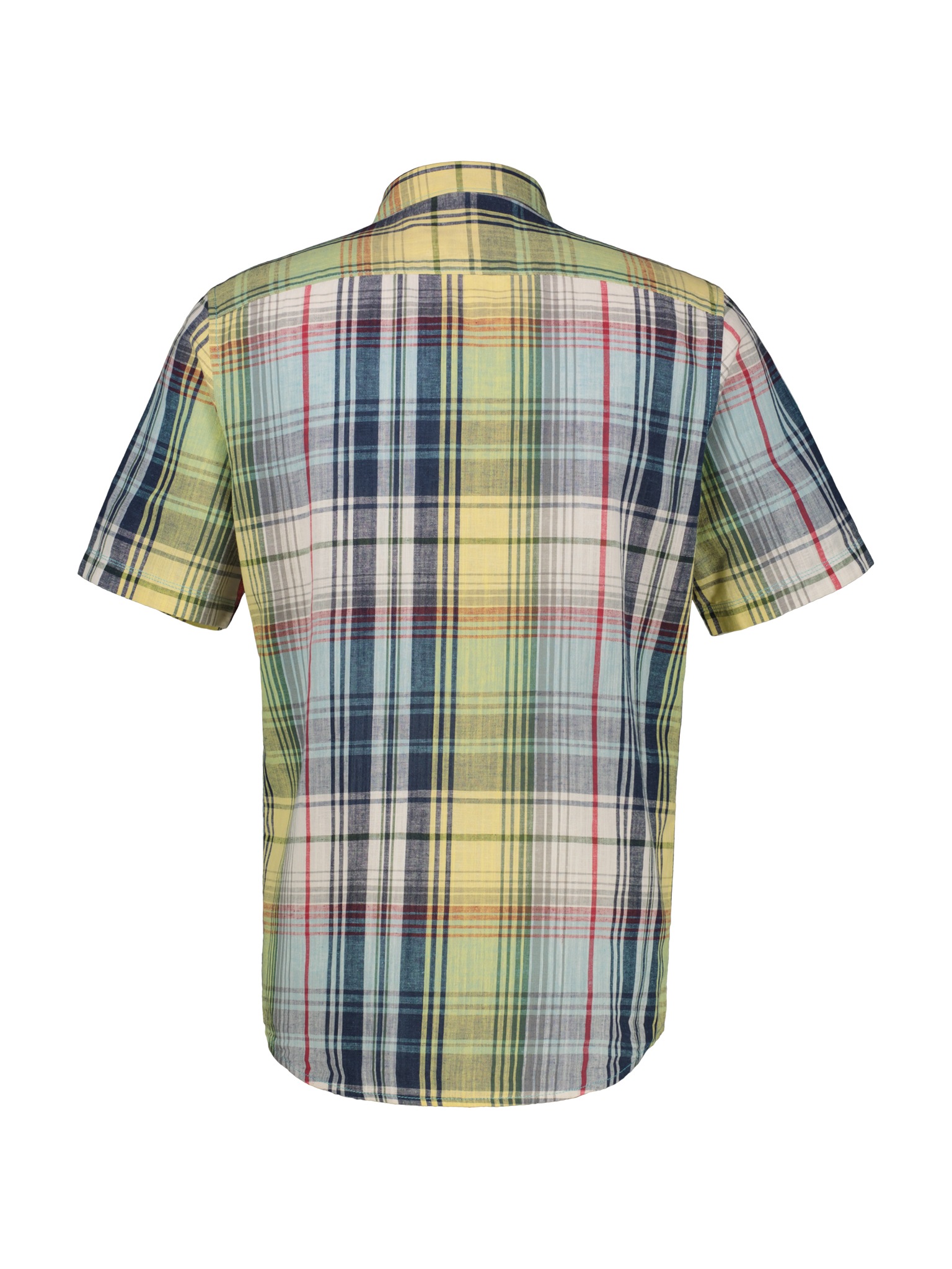 LERROS Kurzarmhemd "LERROS Sommerliches Karohemd mit Leinenanteil" günstig online kaufen