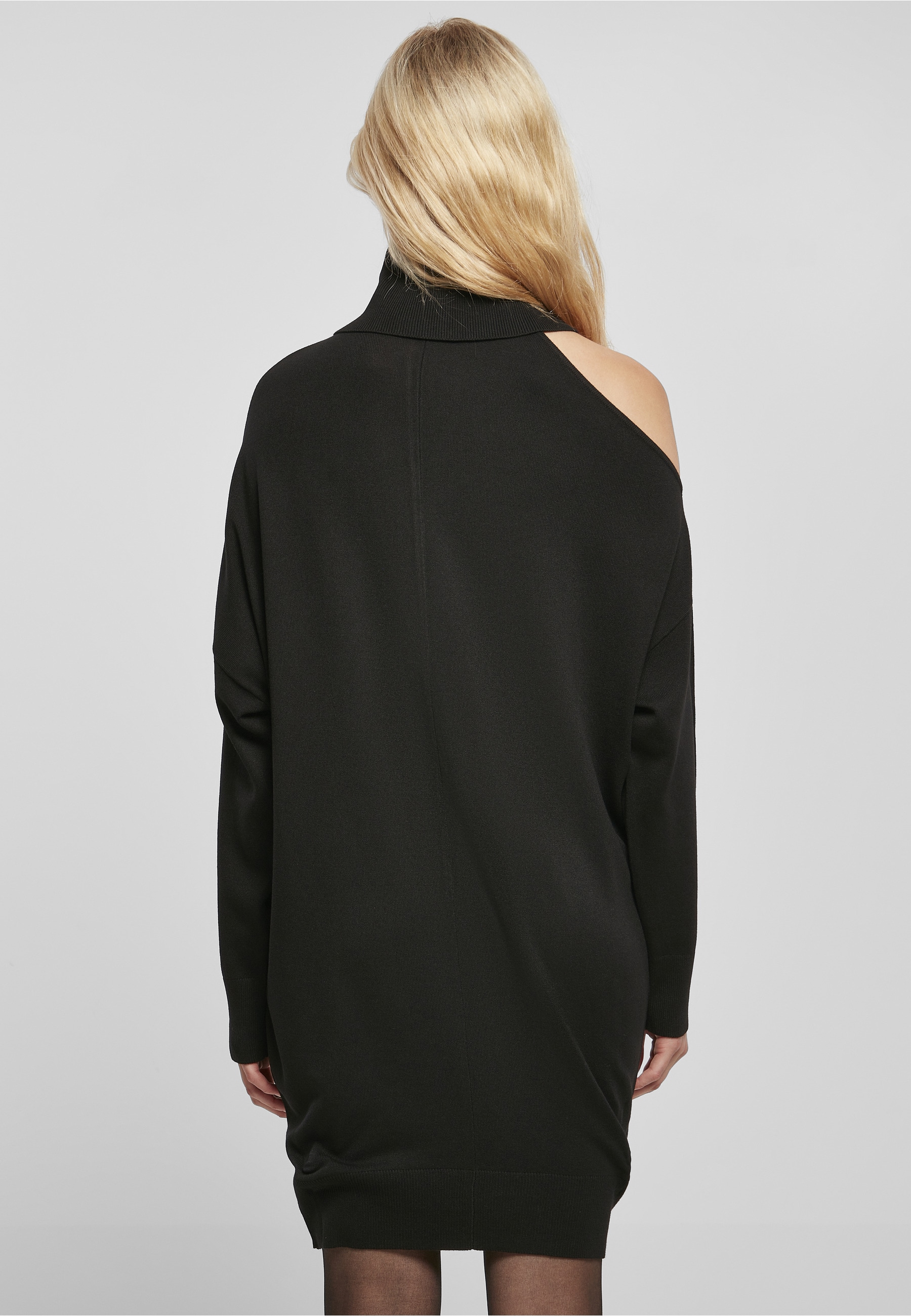 URBAN CLASSICS Shirtkleid »Urban Classics Damen Ladies One Shoulder Knit Dress« 1 Stk. tlg.