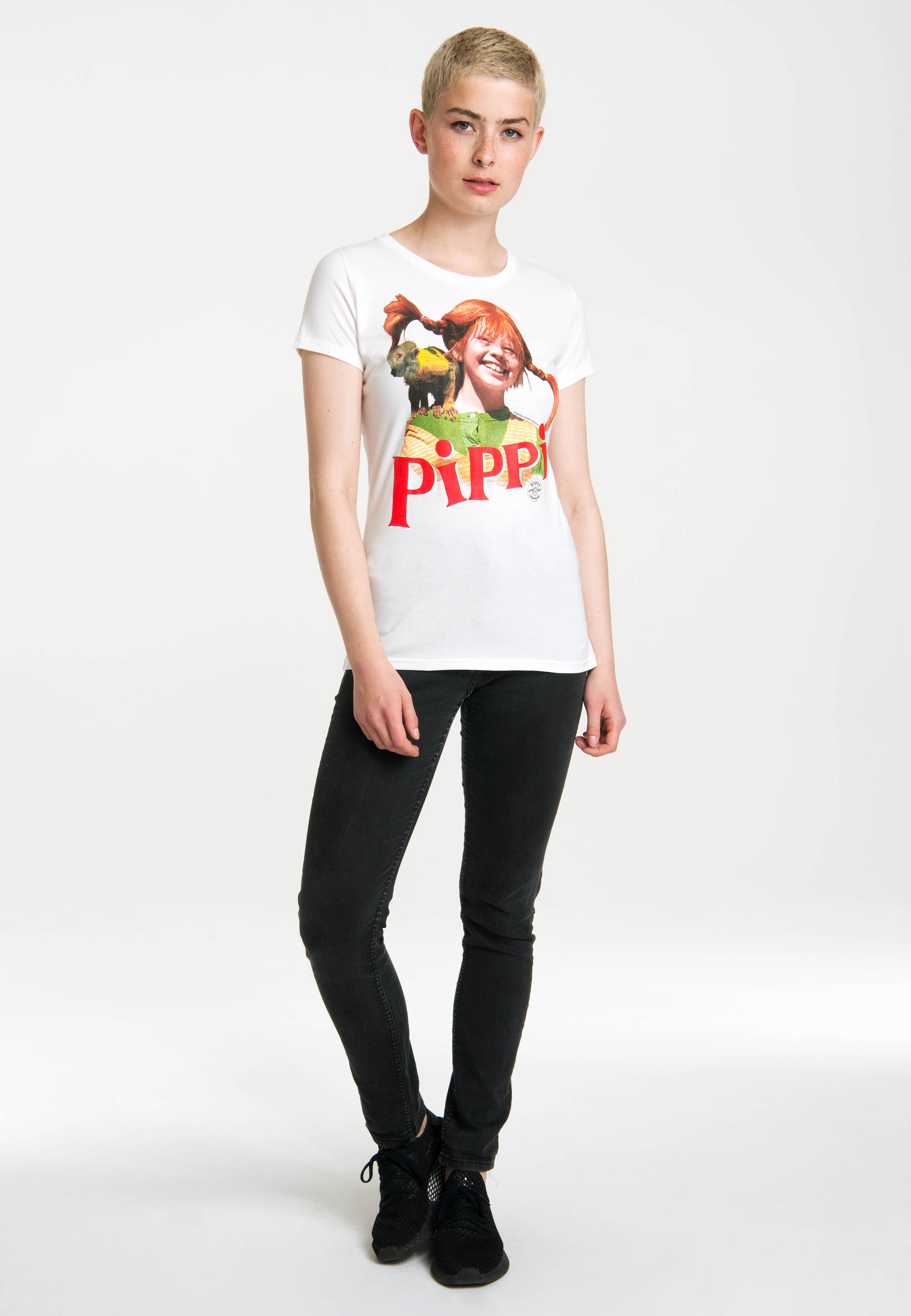 LOGOSHIRT T-Shirt »Pippi Langstrumpf Herr Nilsson«, im Retro-Look